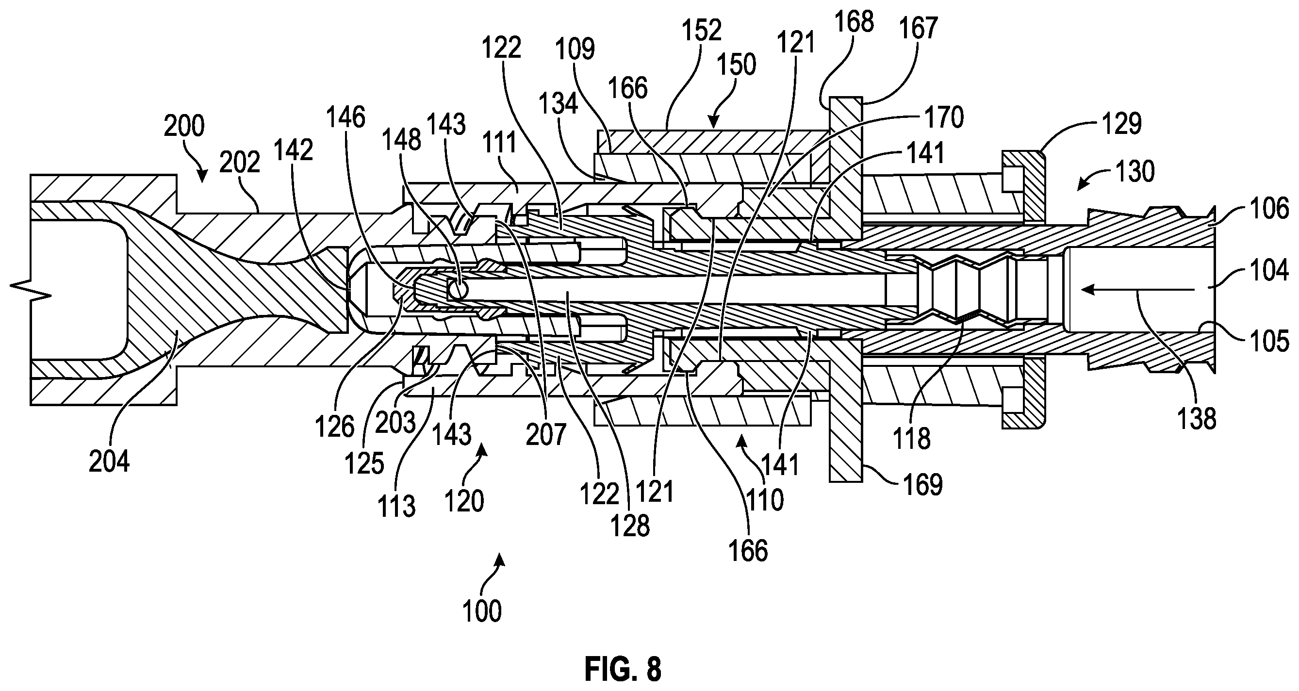 Patent US12508413 Figure 6 – Connector coupling assembly
