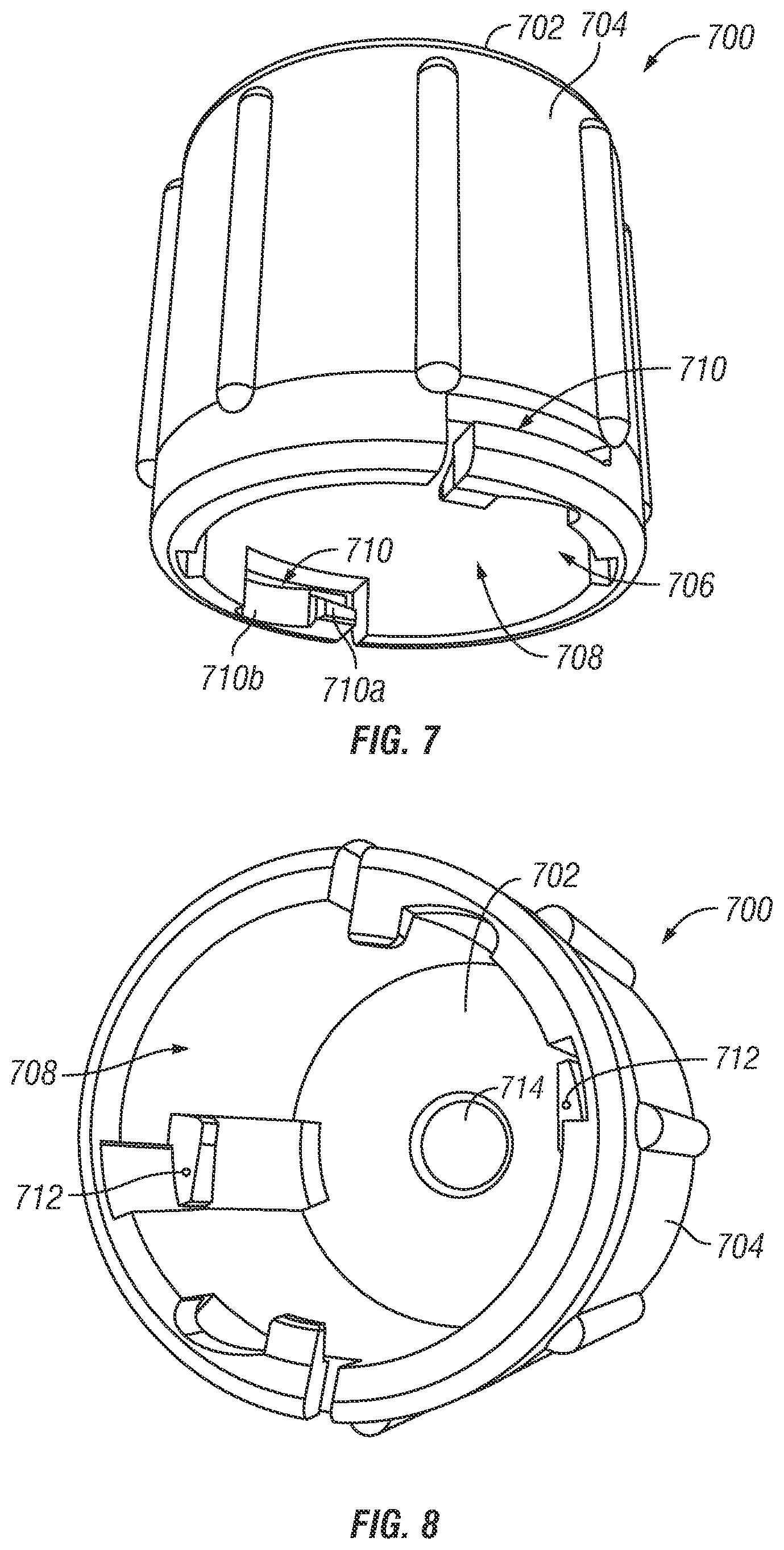 Patent US12508414 Figure 5 – Single use safety cap for use with needleless connectors