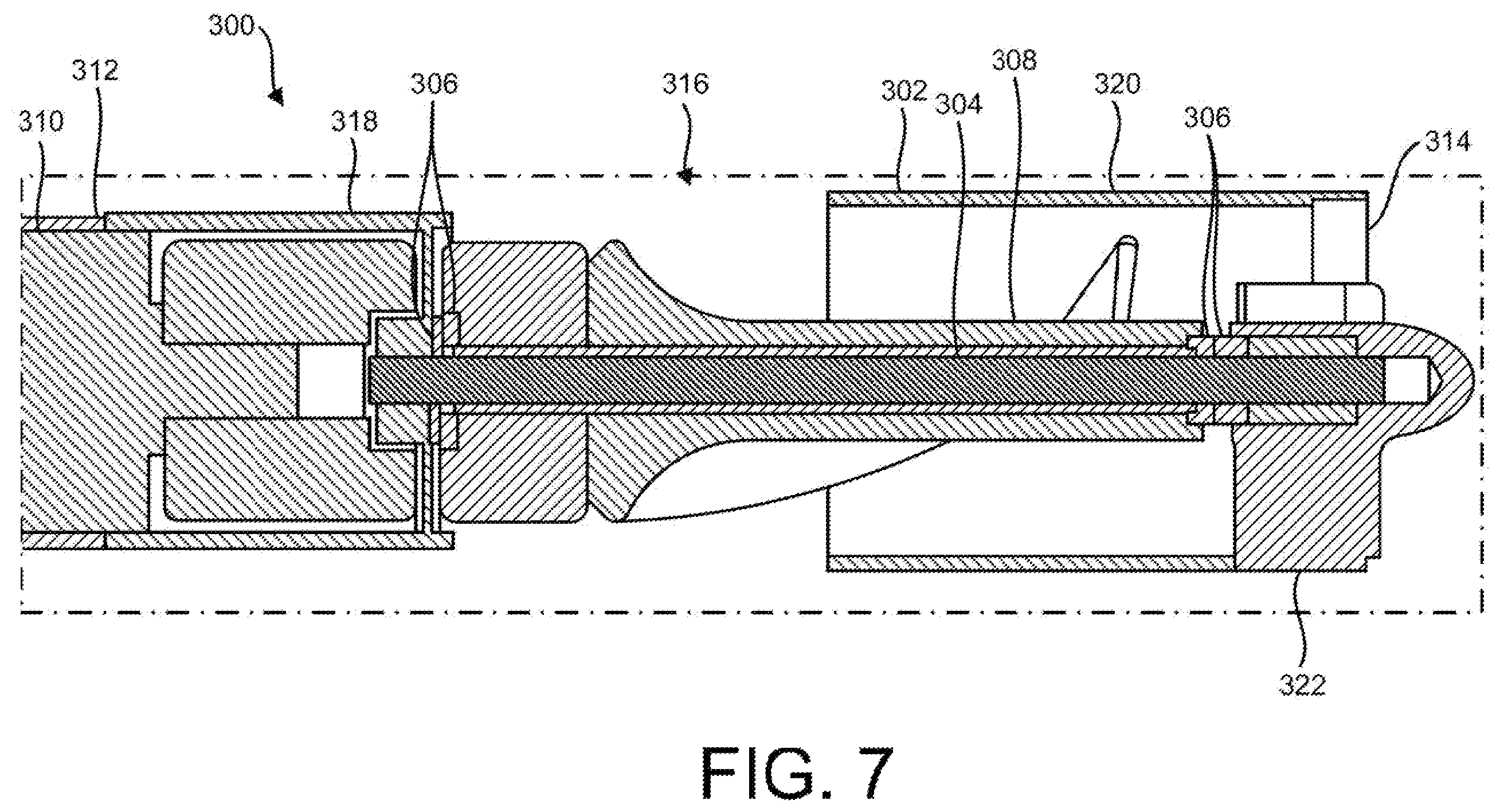Patent US12508416 Figure 7 – Percutaneous circulatory support system facilitating reduced hemolysis