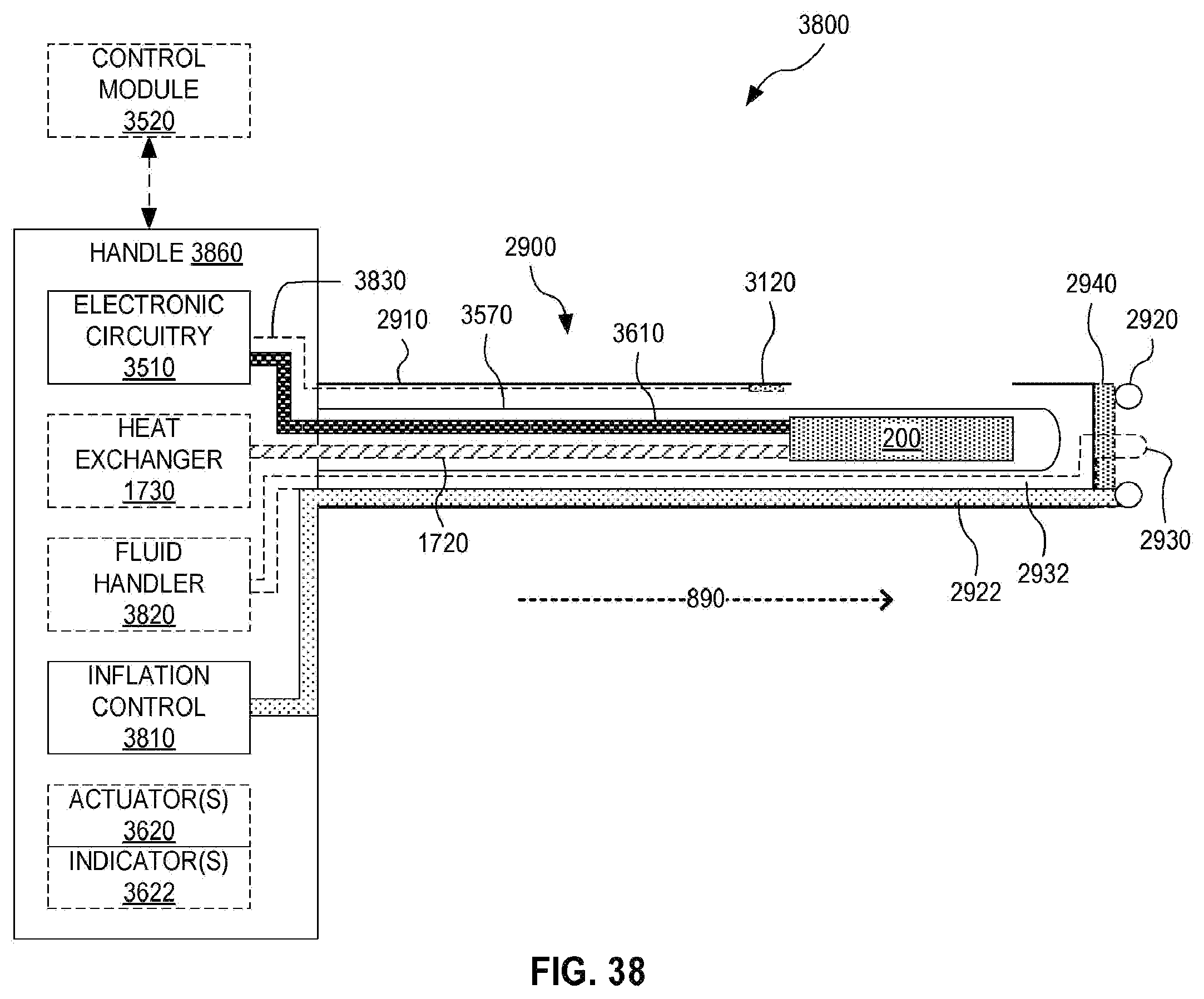 Patent US12508448 Figure 18 – Medical device with CMUT array and solid state cooling, and associated methods and systems