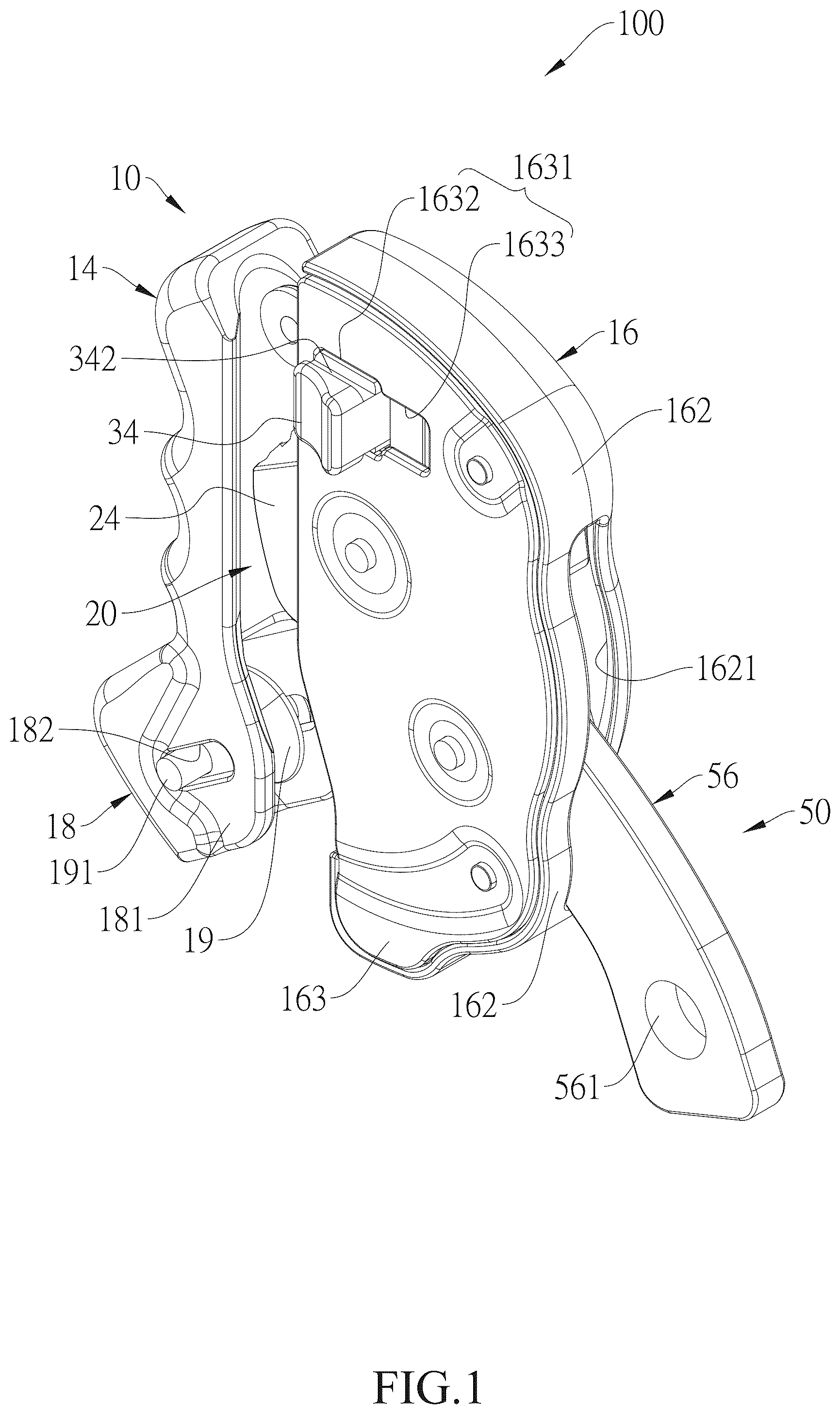 Patent US12508449 Figure 1 – Rope grab