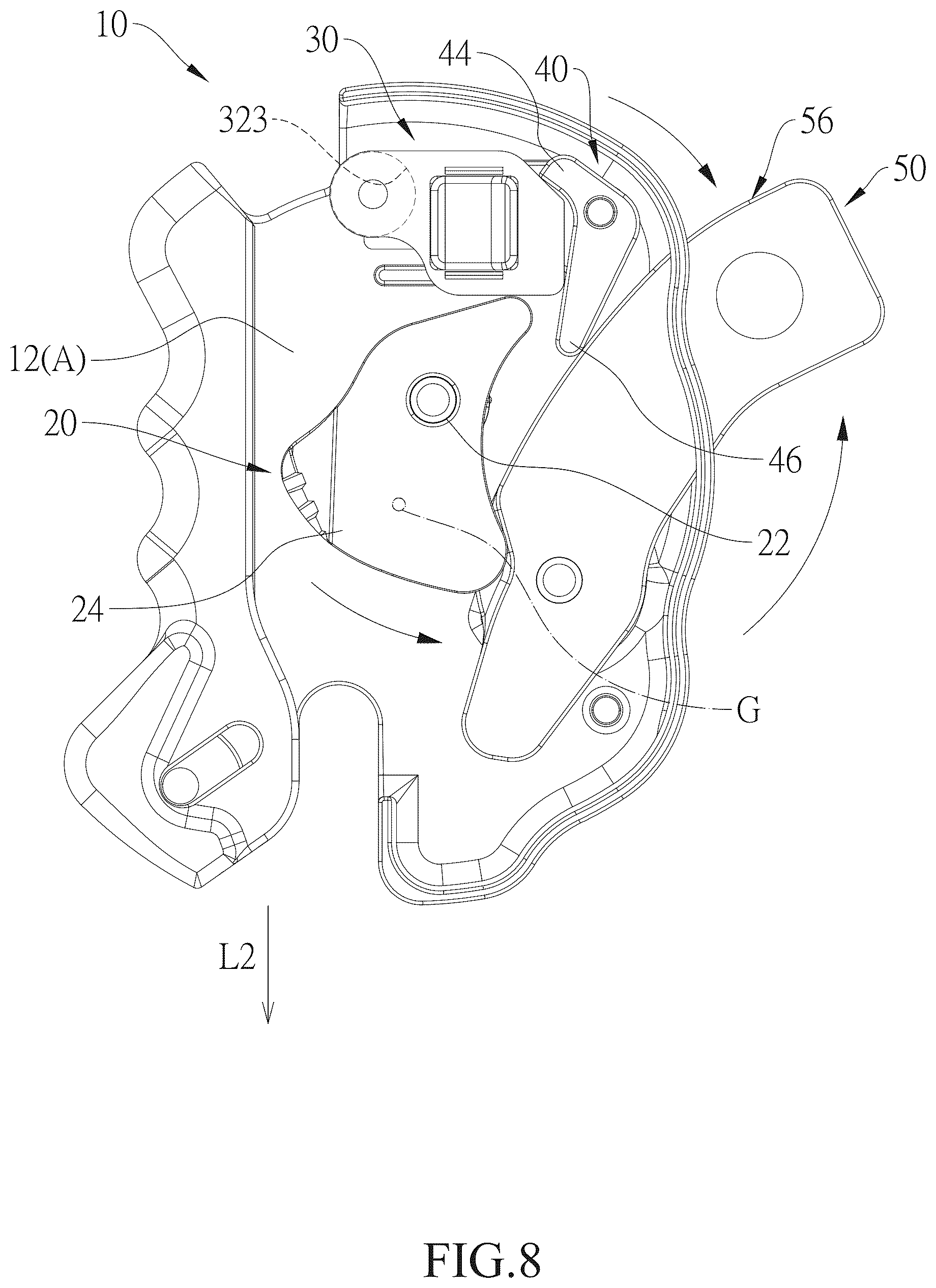 Patent US12508449 Figure 8 – Rope grab