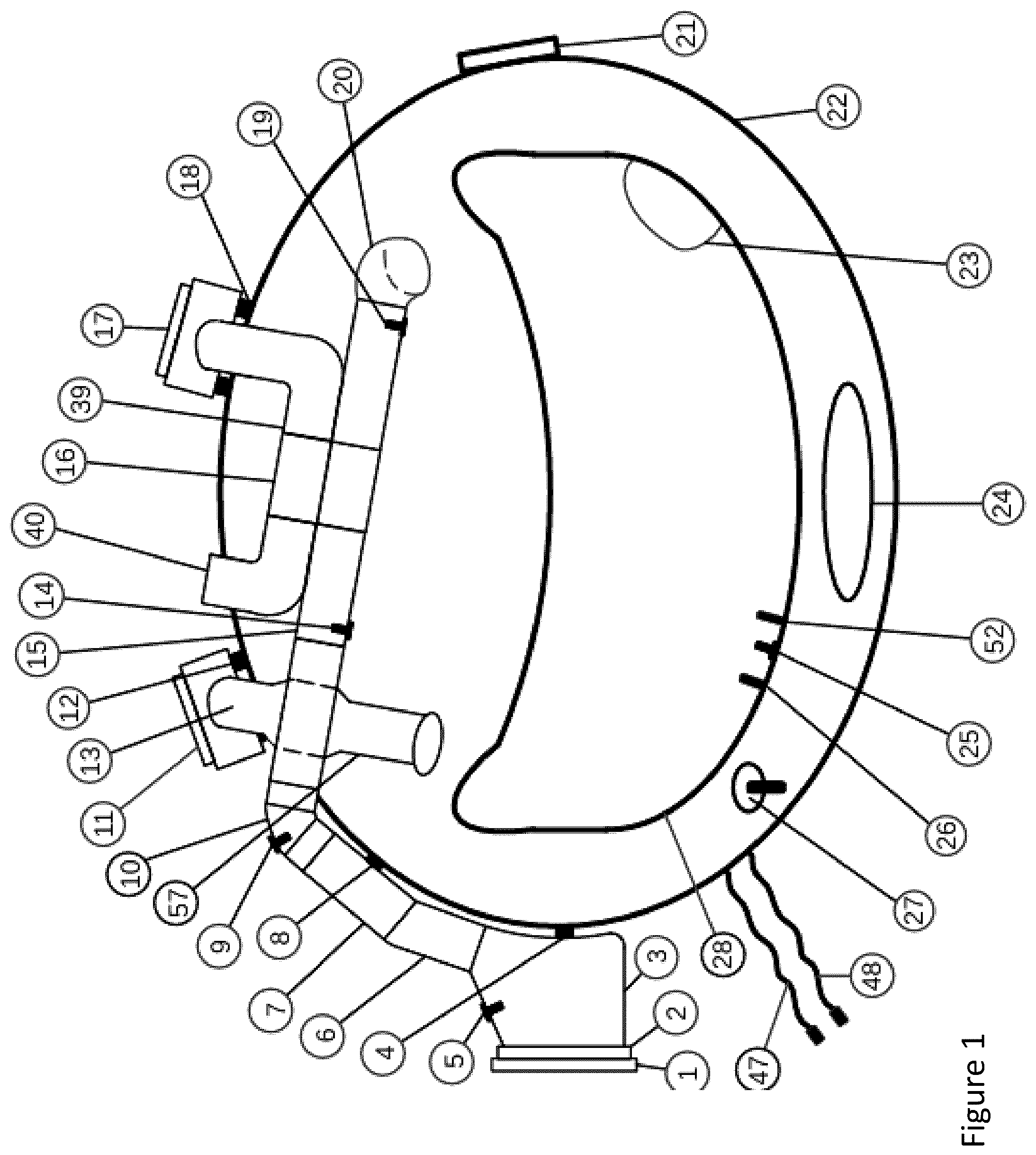 Patent US12508450 Figure 1 – Antiviral mobile respiratory personal protection device