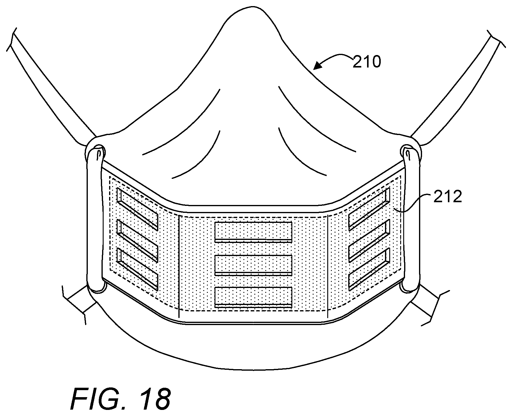 Patent US12508452 Figure 13 – Multifunctional respiratory protective face mask