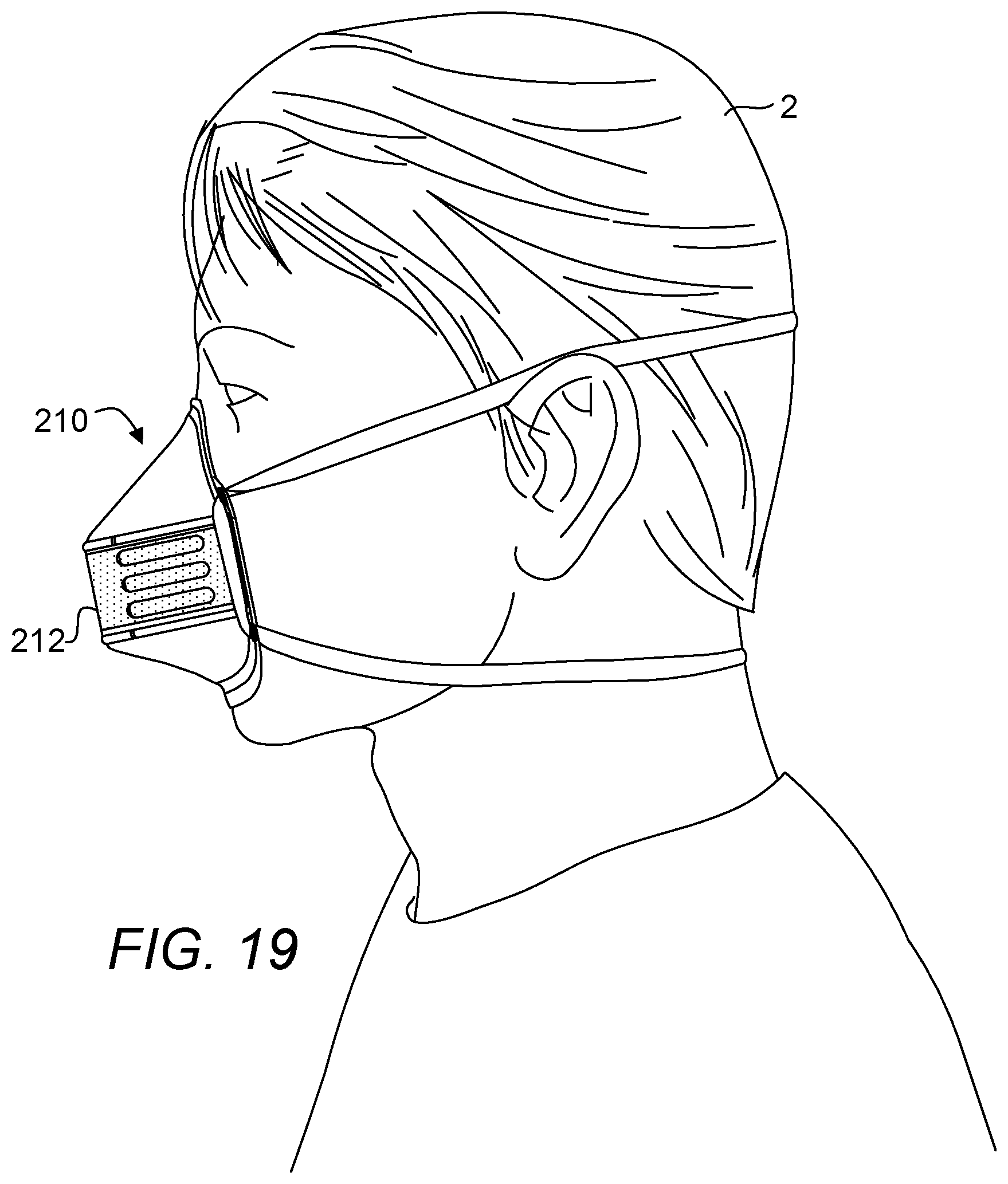 Patent US12508452 Figure 14 – Multifunctional respiratory protective face mask