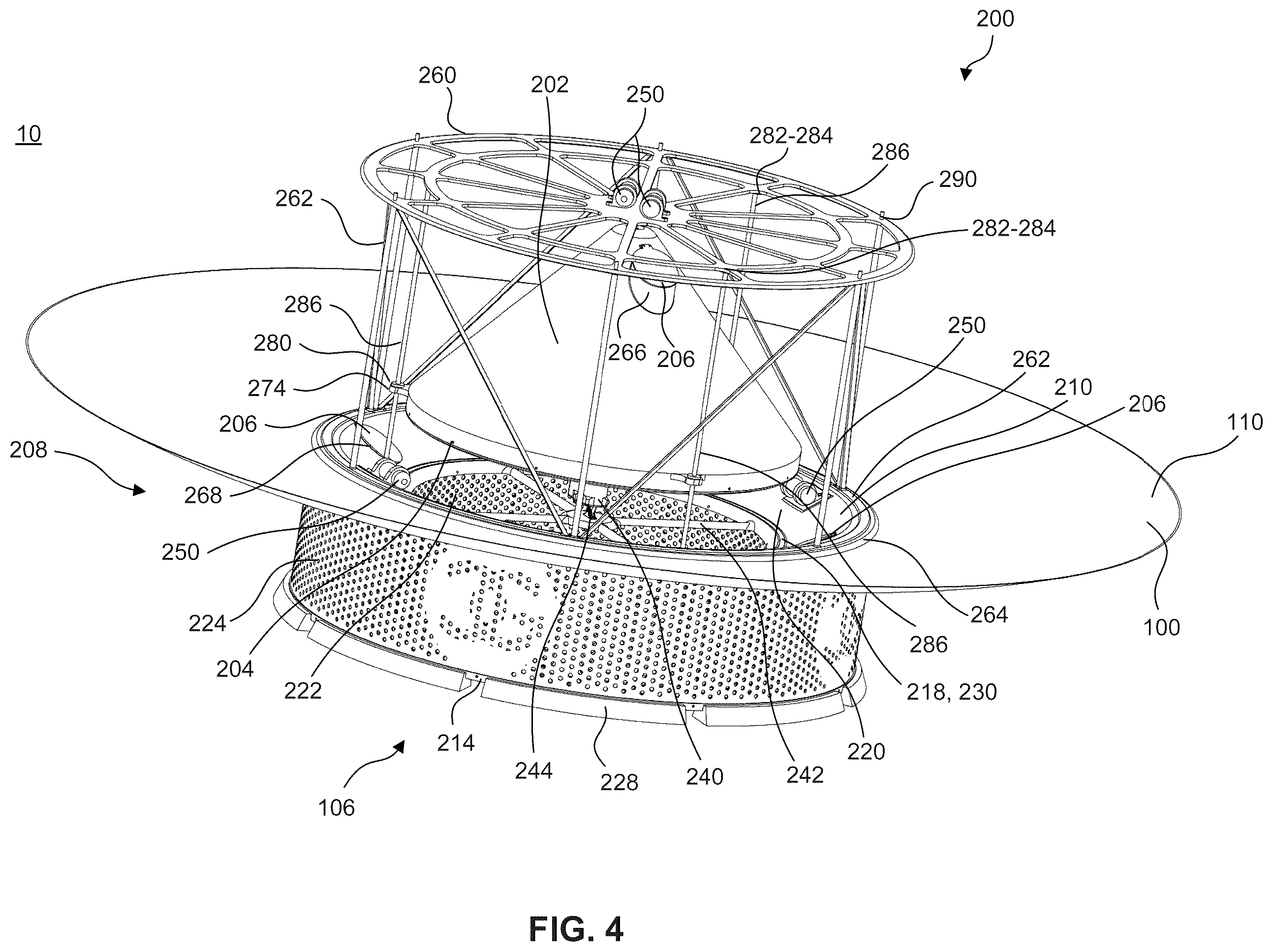 Patent US12508456 Figure 4 – Constant flow rate regulating valve assembly for an aerial firefighting bucket