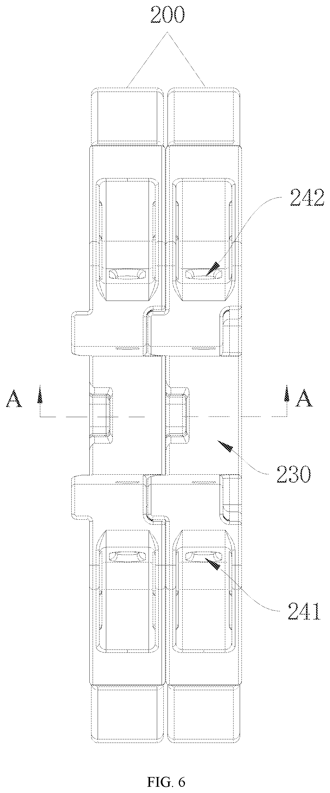 Patent US12508463 Figure 6 – Dumbbell capable of adjusting weight rapidly, and dumbbell assembly