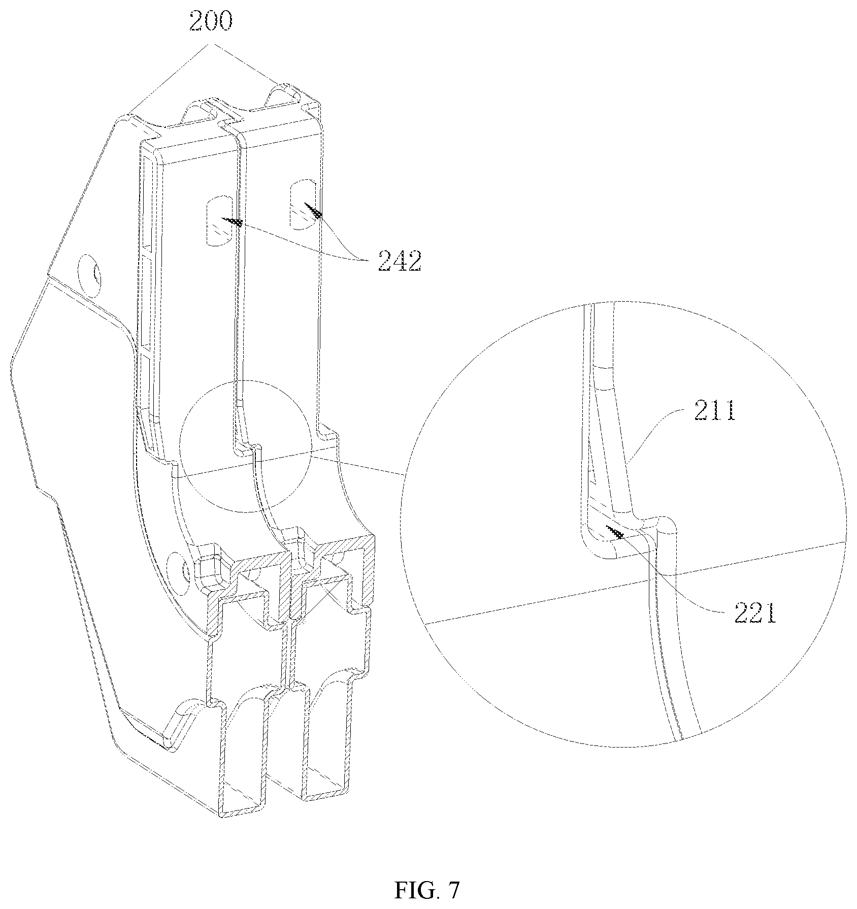 Patent US12508463 Figure 7 – Dumbbell capable of adjusting weight rapidly, and dumbbell assembly