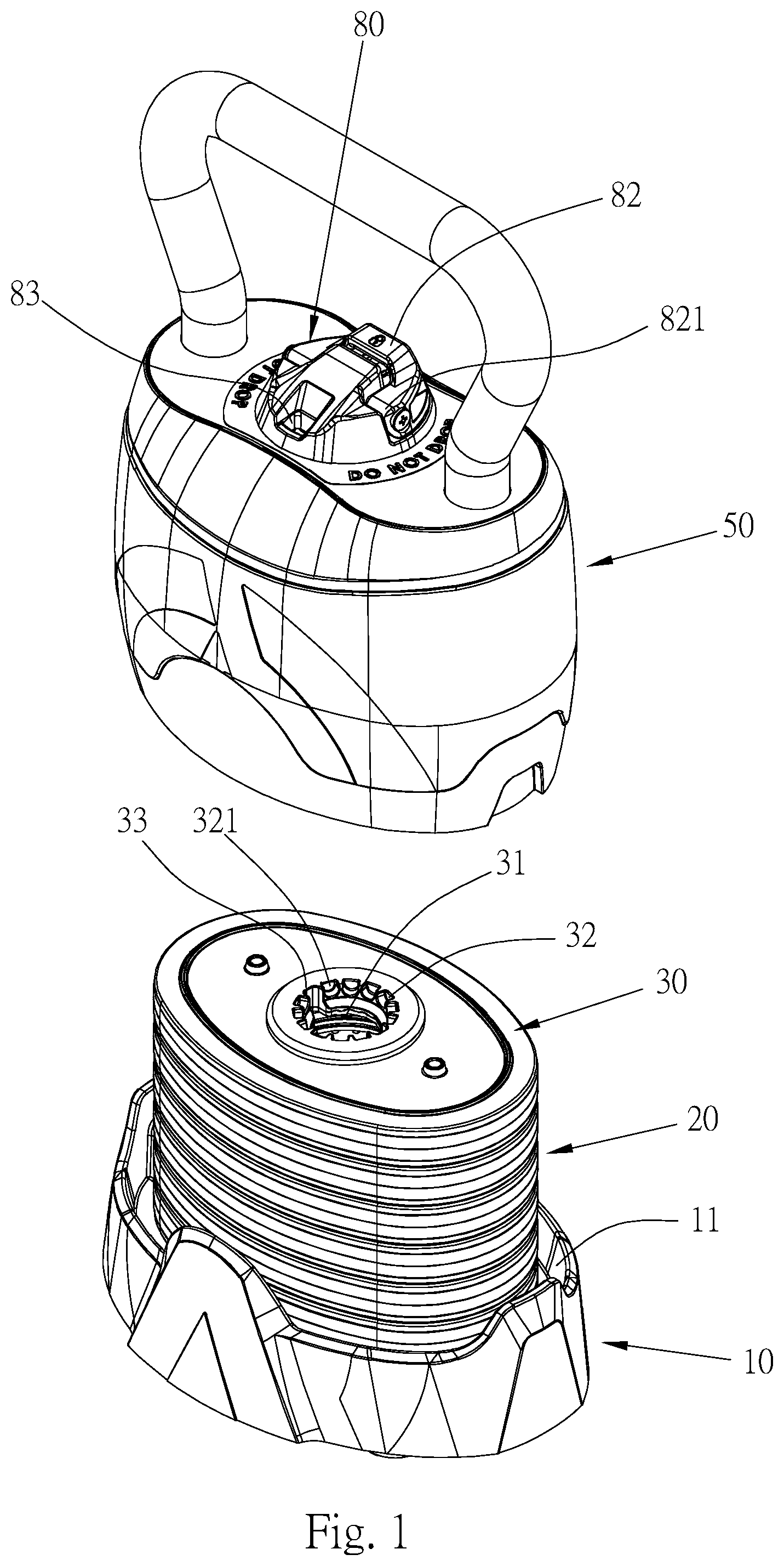 Patent US12508464 Figure 1 – Kettlebell