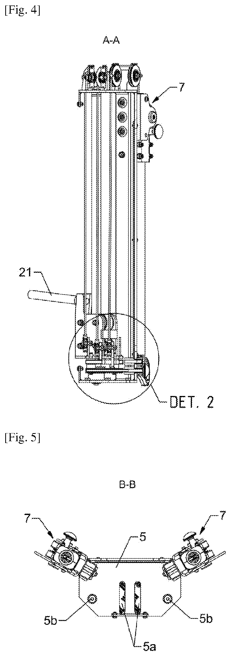 Patent US12508467 Figure 4 – Apparatus for the practice of physical exercises with a cable stretch variation system
