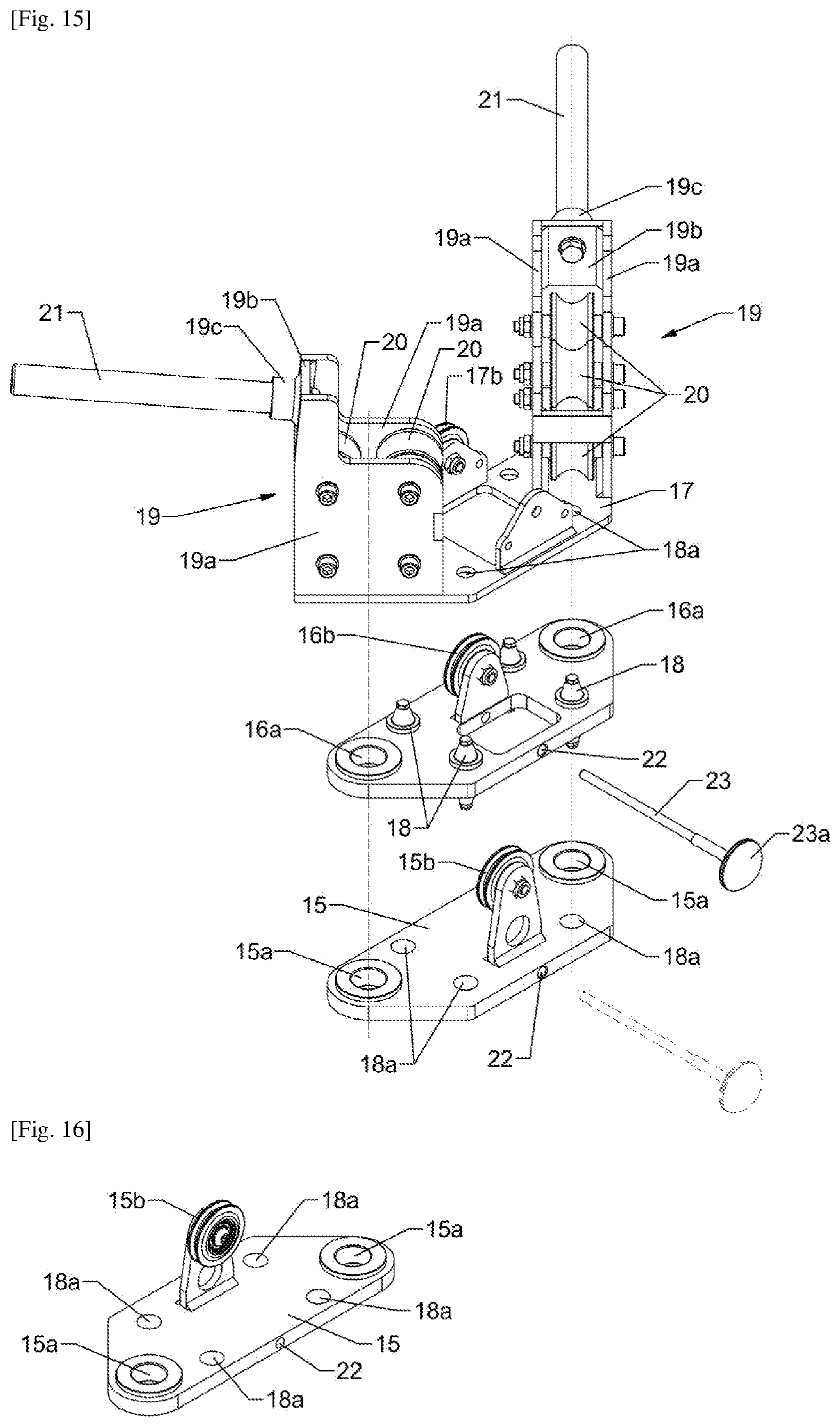 Patent US12508467 Figure 12 – Apparatus for the practice of physical exercises with a cable stretch variation system