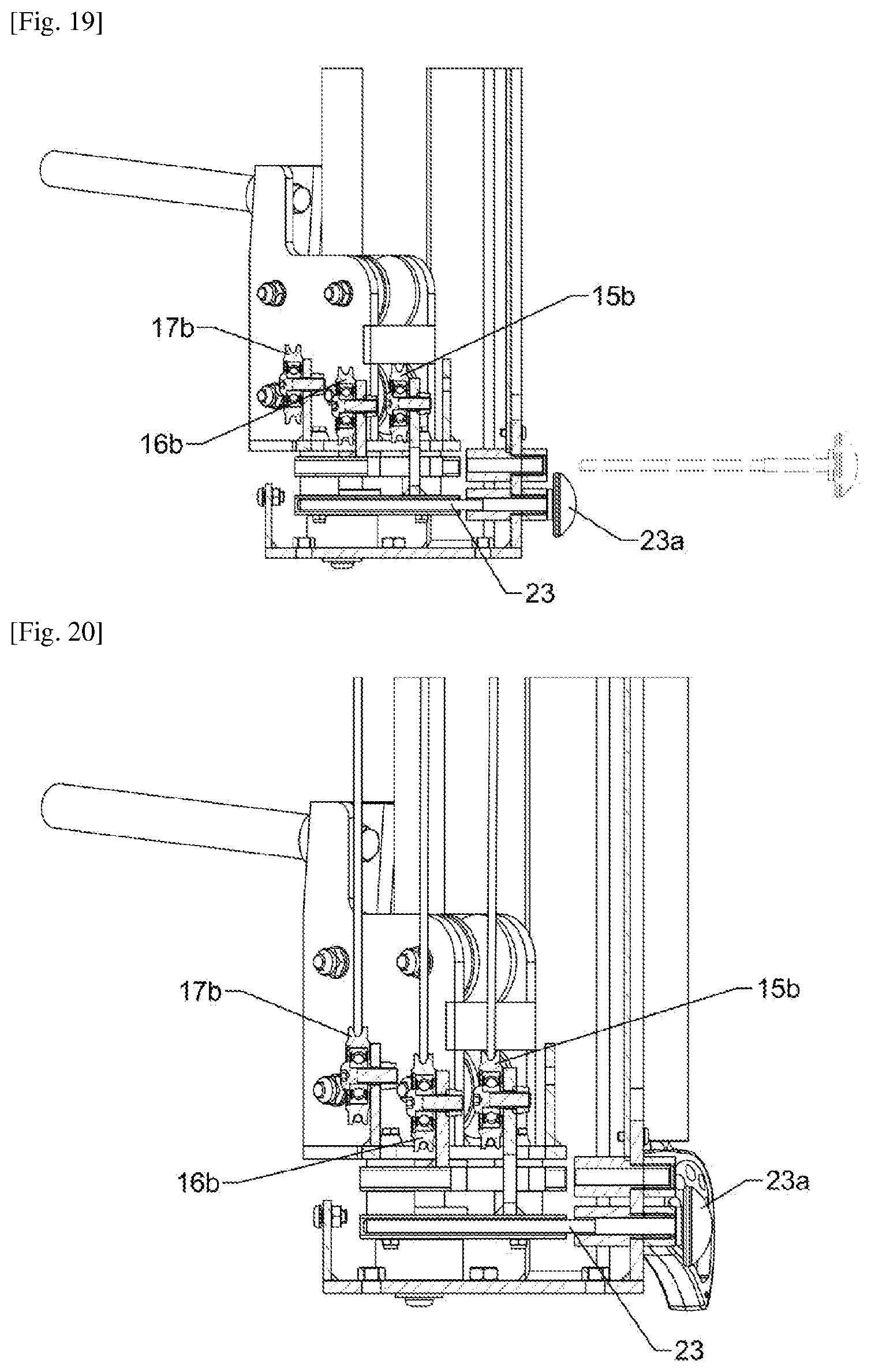 Patent US12508467 Figure 17 – Apparatus for the practice of physical exercises with a cable stretch variation system