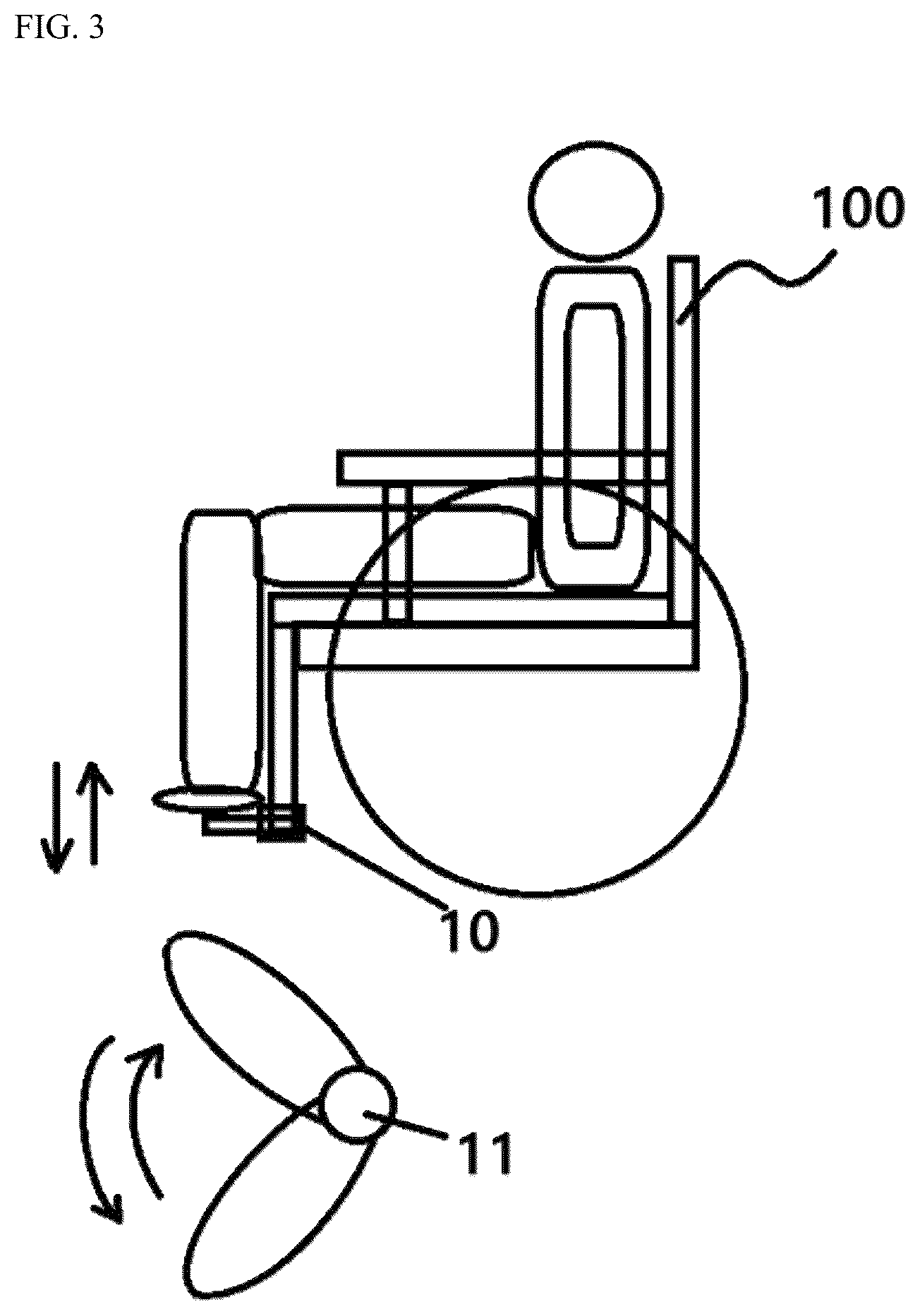 Patent US12508471 Figure 3 – Wheelchair lower body exercise device