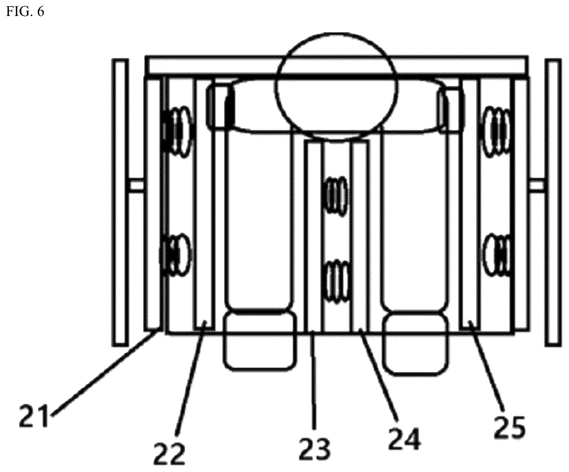 Patent US12508471 Figure 6 – Wheelchair lower body exercise device