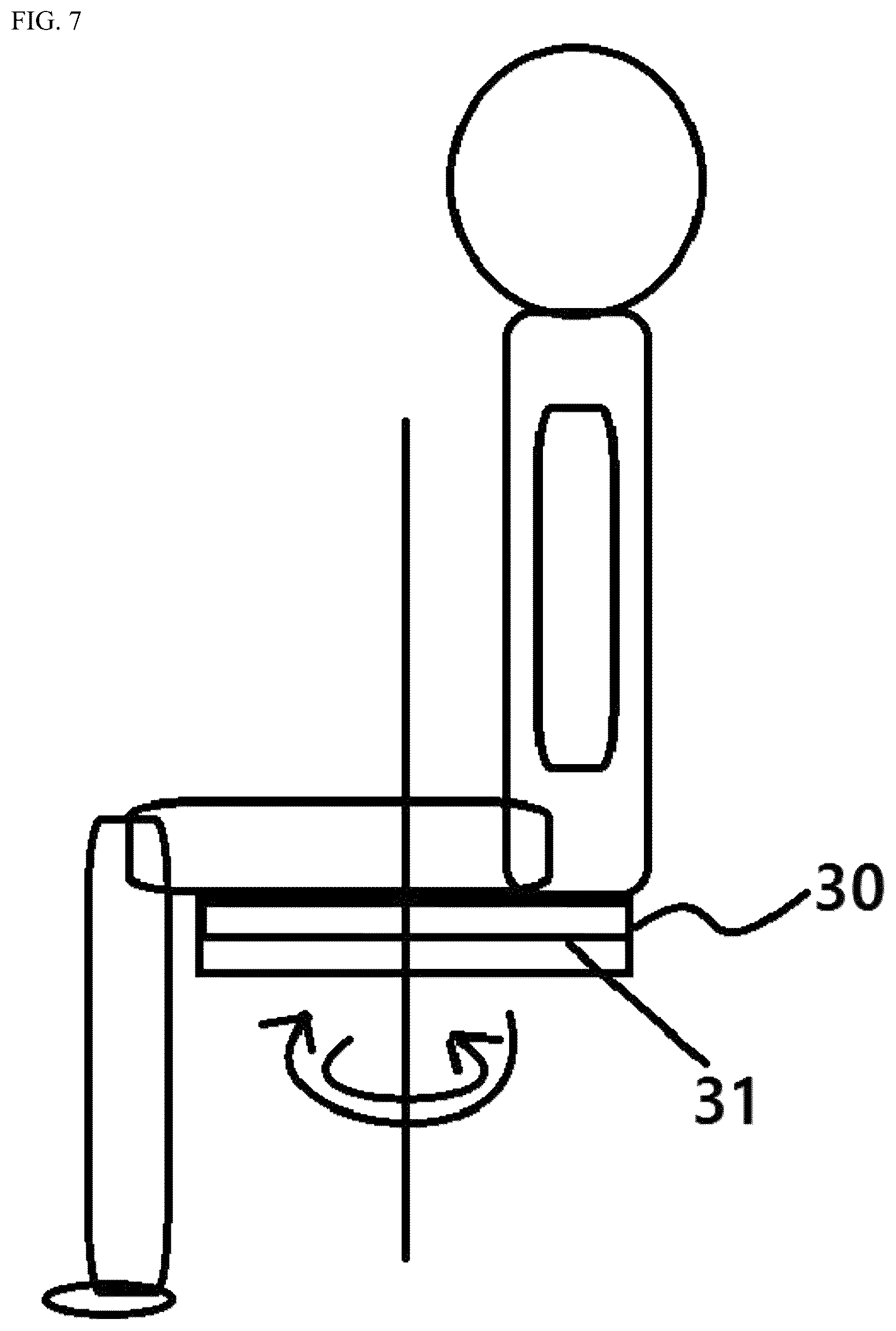 Patent US12508471 Figure 7 – Wheelchair lower body exercise device