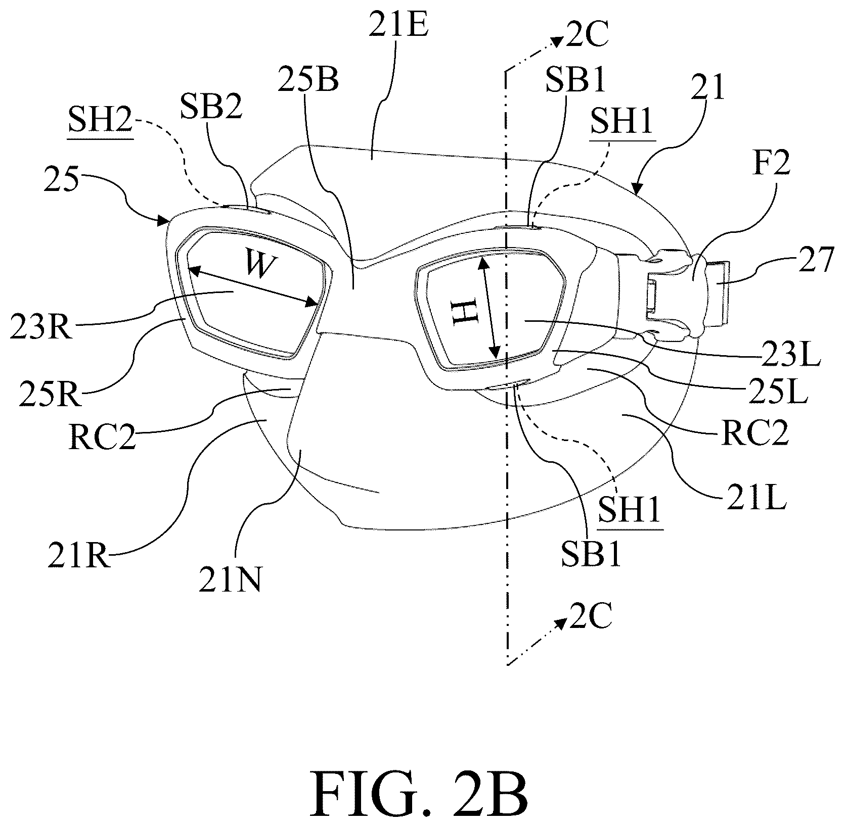Patent US12508475 Figure 5 – Water sports mask