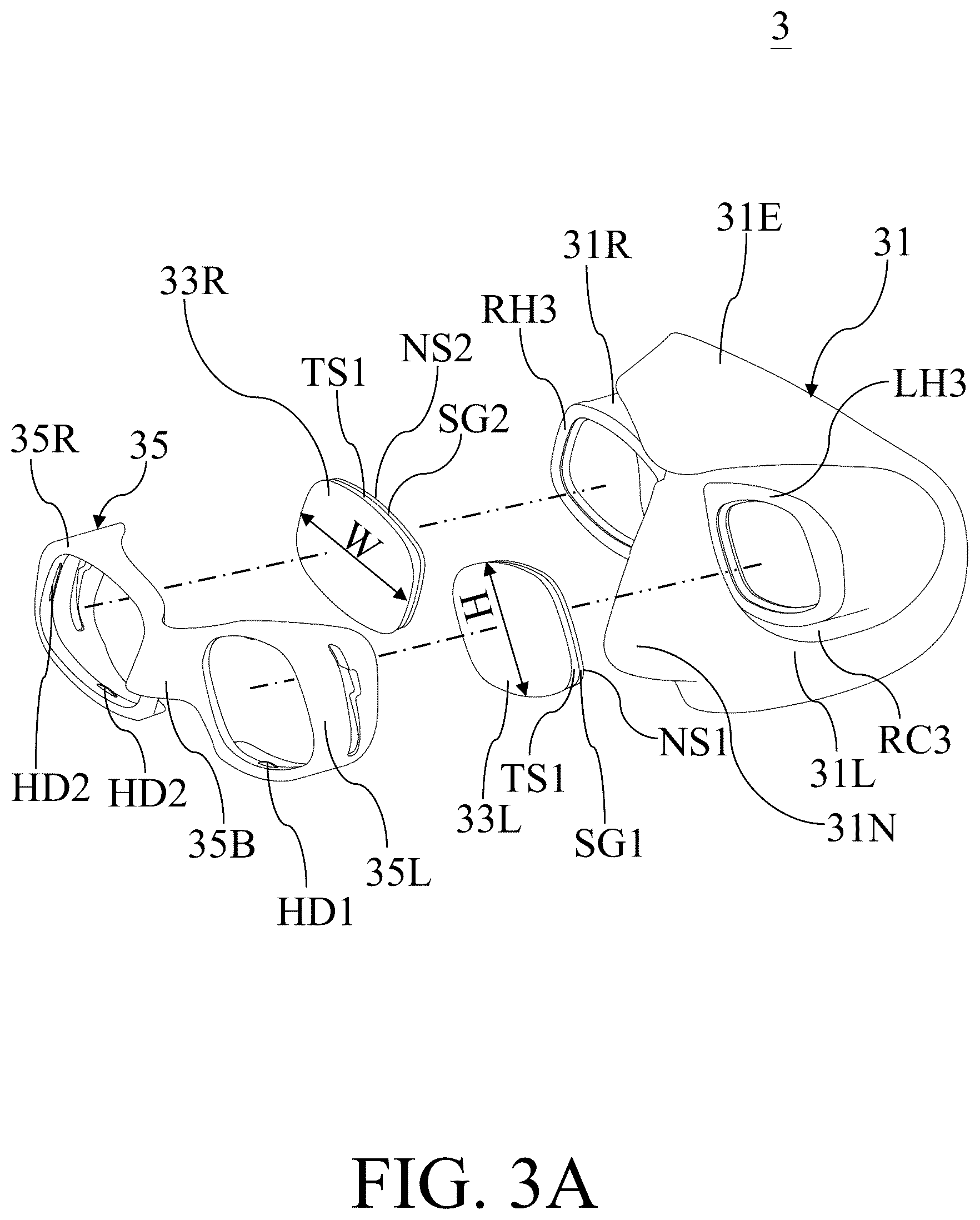 Patent US12508475 Figure 7 – Water sports mask