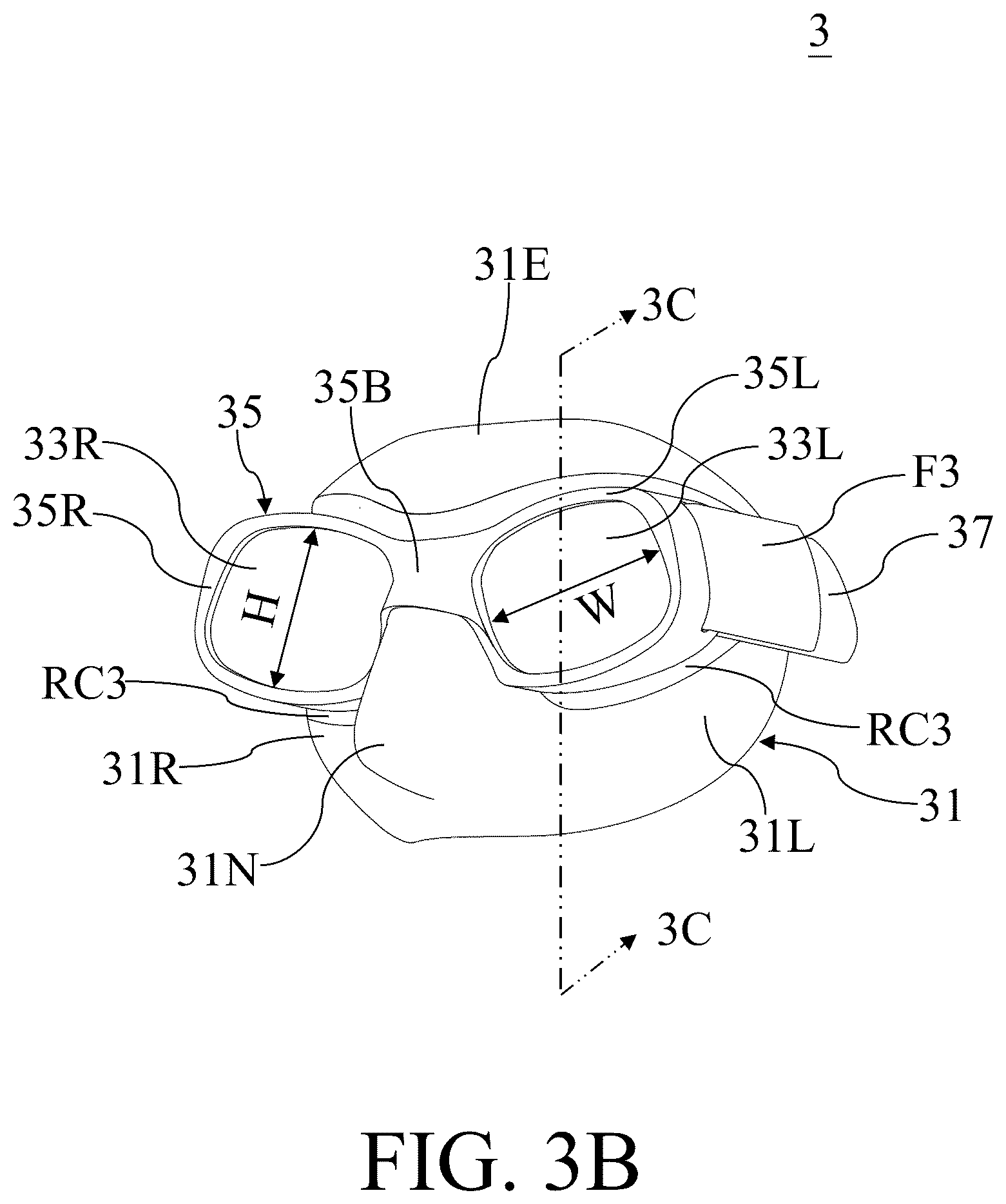 Patent US12508475 Figure 8 – Water sports mask