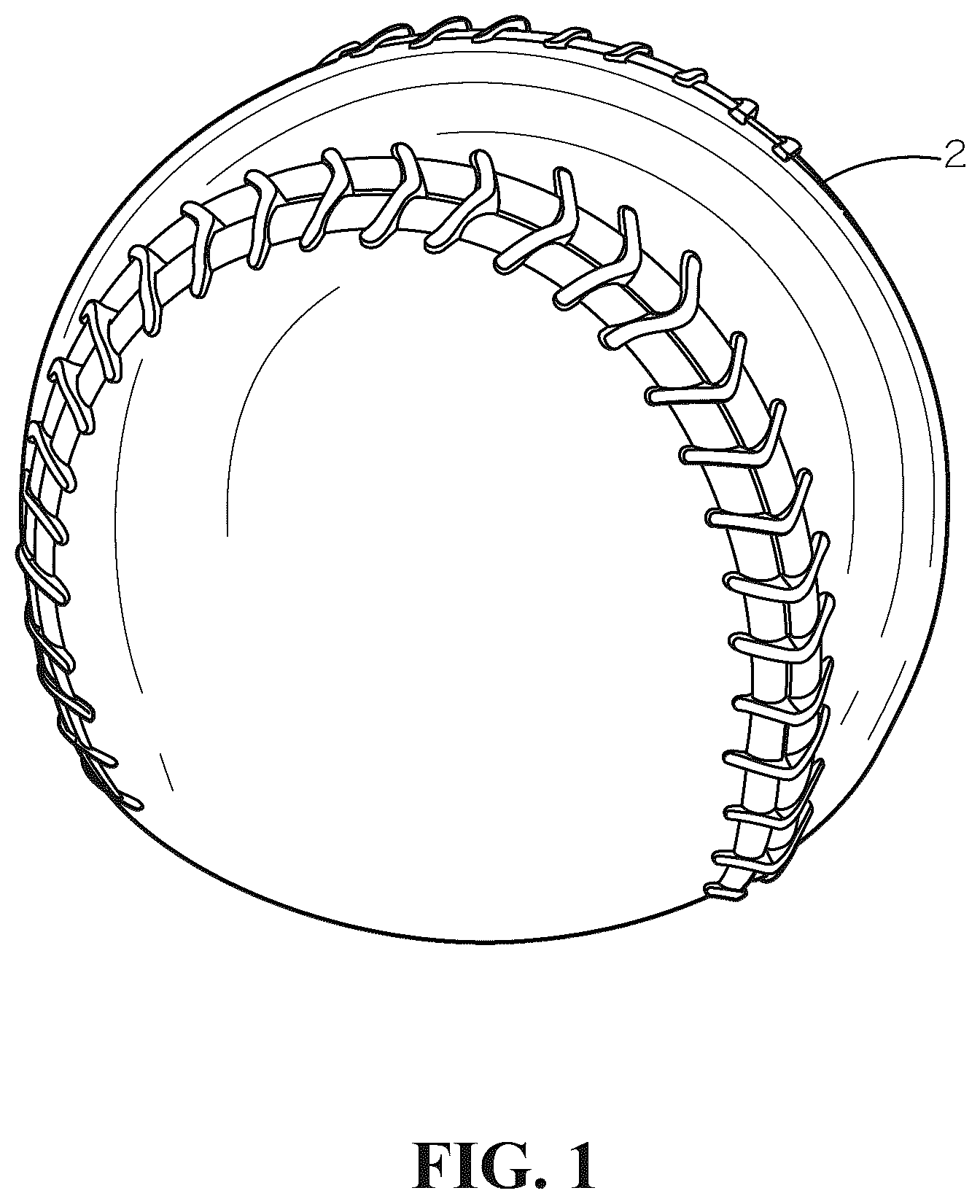 Patent US12508476 Figure 1 – Non-spherical and mass shifted athletic training ball