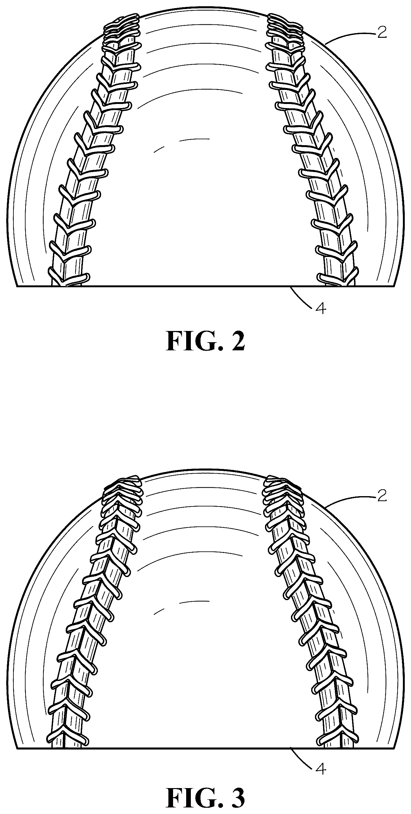 Patent US12508476 Figure 2 – Non-spherical and mass shifted athletic training ball
