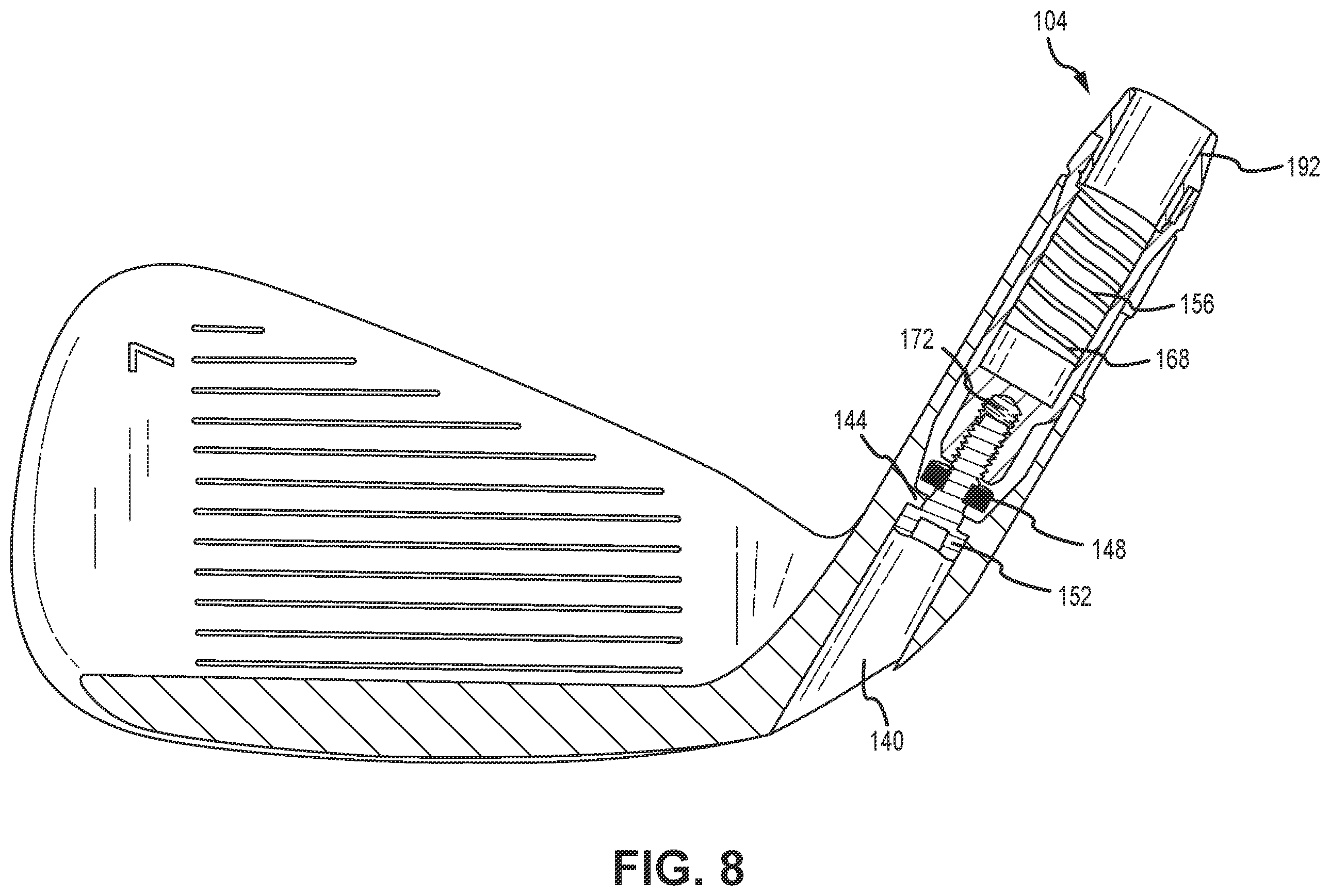 Patent US12508477 Figure 6 – Golf club heads with golf coupling mechanisms