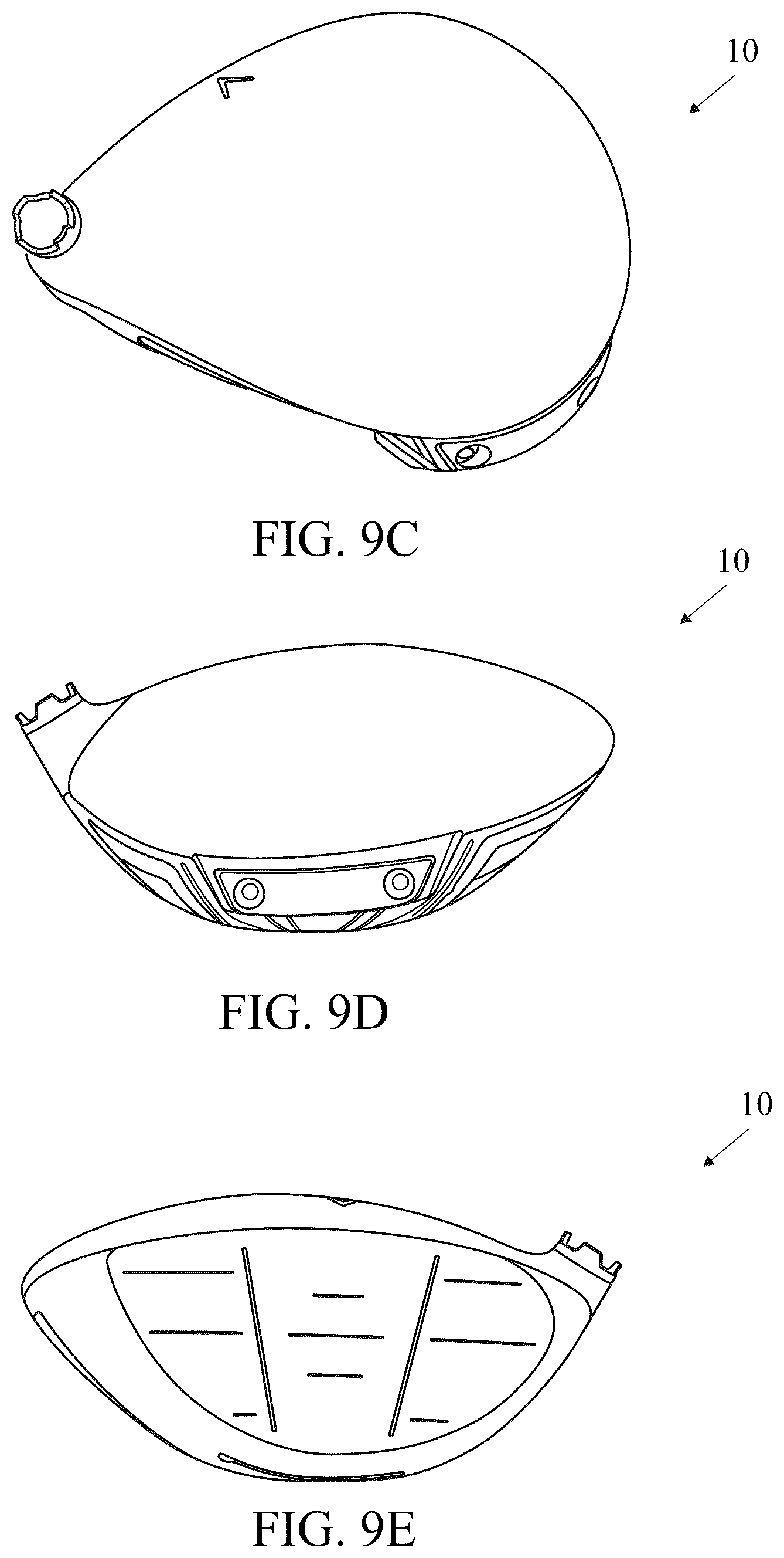 Patent US12508478 Figure 12 – Composite components of a golf club head