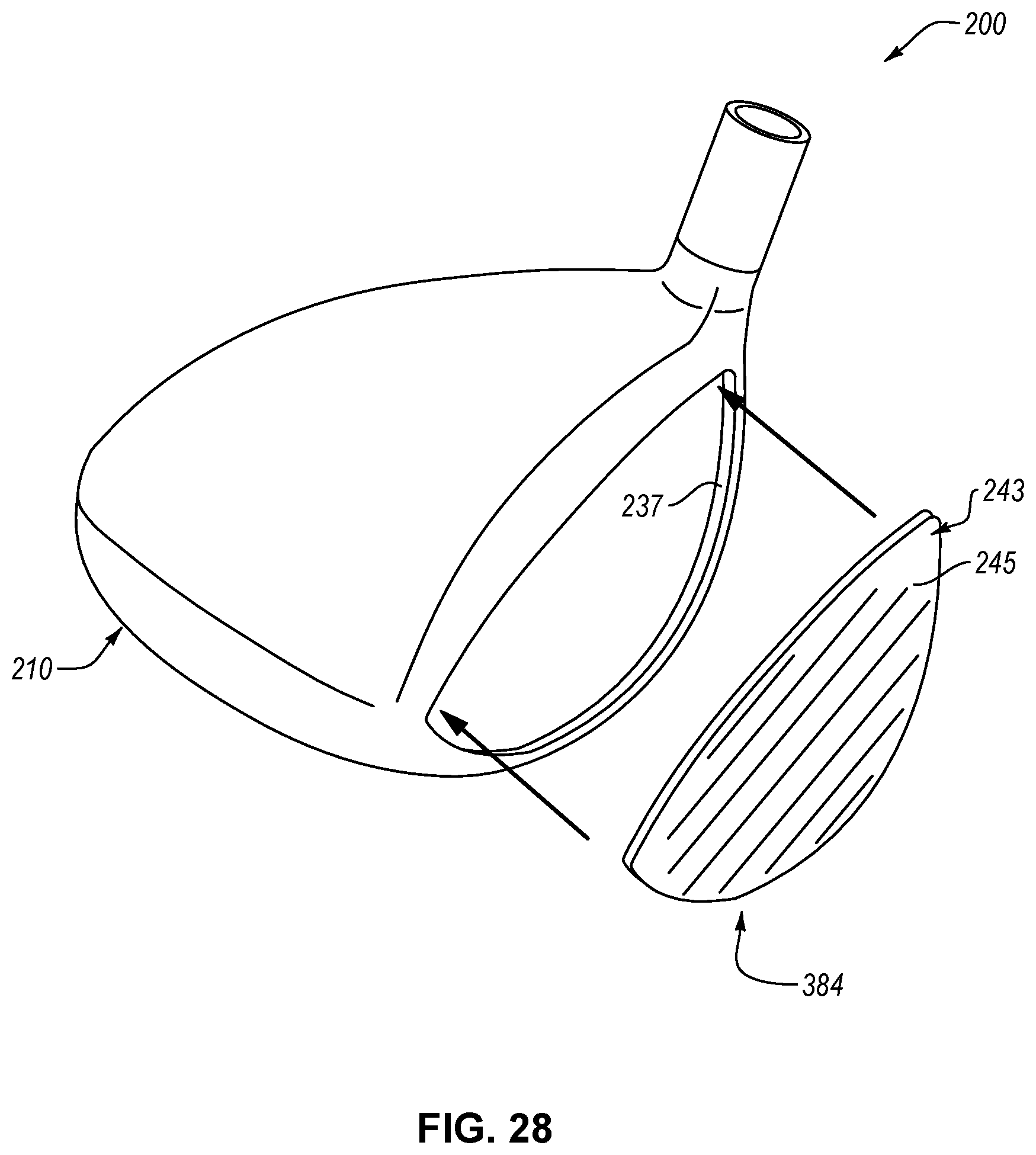 Patent US12508479 Figure 13 – System and method for forming a golf club head having a composite face