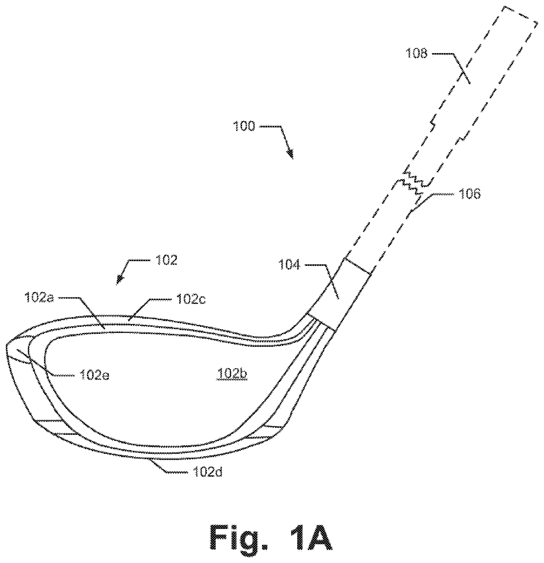 Patent US12508480 Figure 1 – Golf clubs and golf club heads having interchangeable rear body members