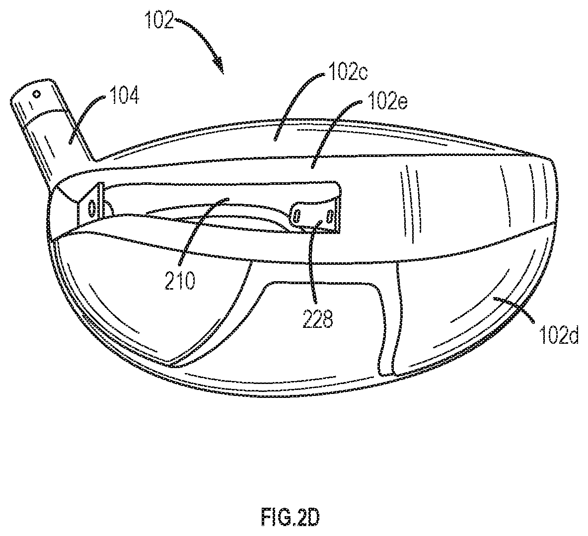 Patent US12508480 Figure 4 – Golf clubs and golf club heads having interchangeable rear body members