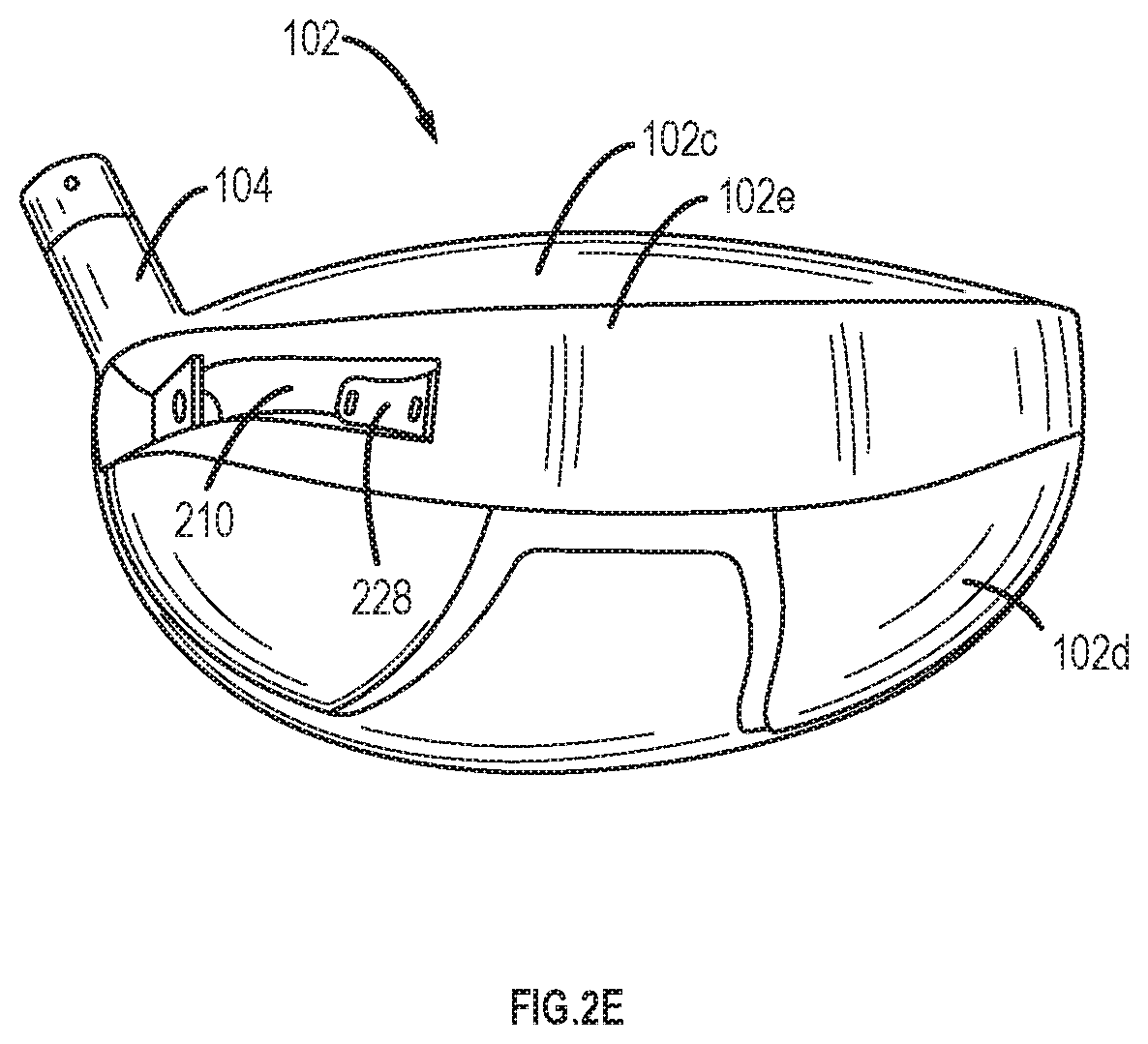Patent US12508480 Figure 5 – Golf clubs and golf club heads having interchangeable rear body members