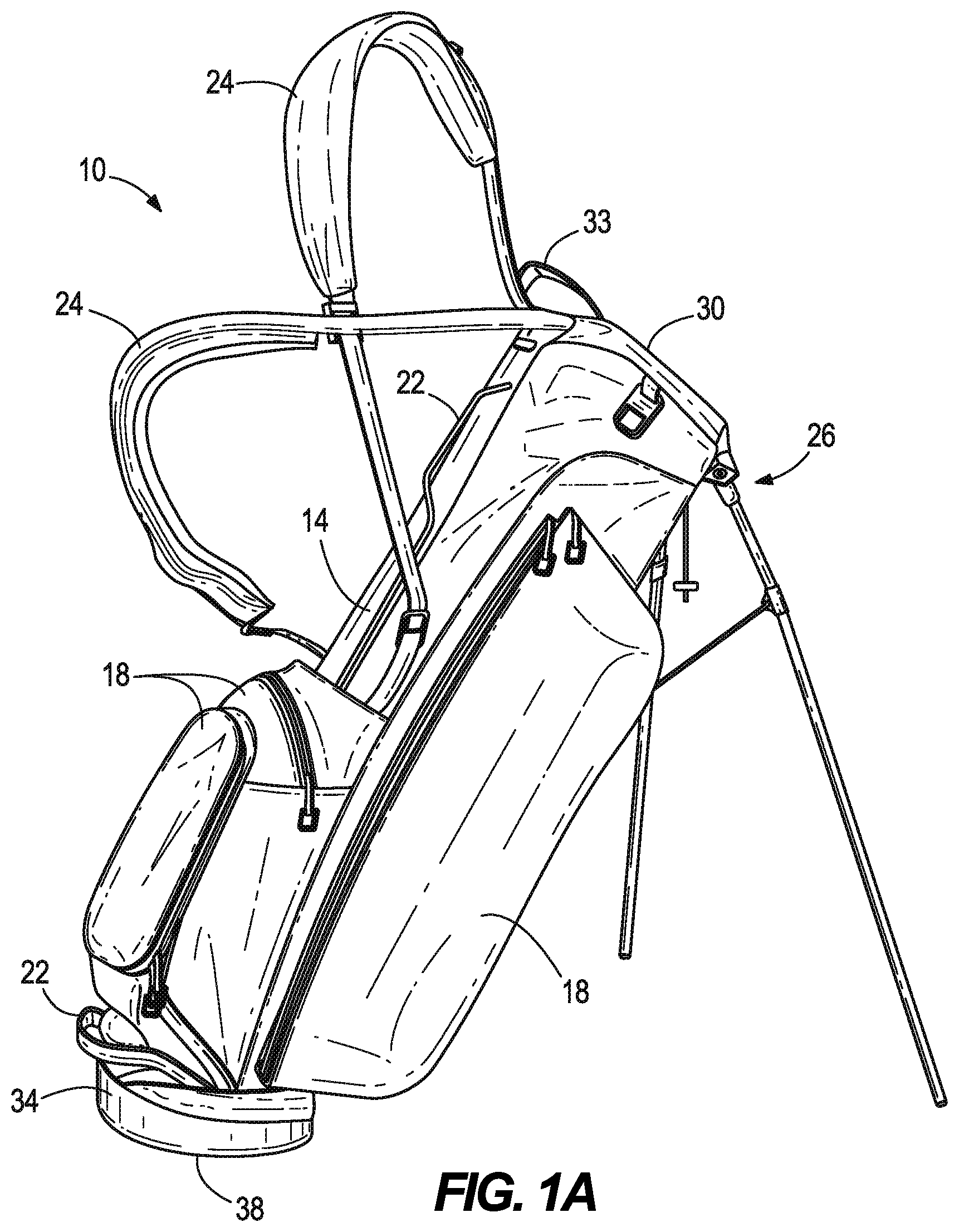 Patent US12508481 — Snap fit golf bag assembly — Figure 1