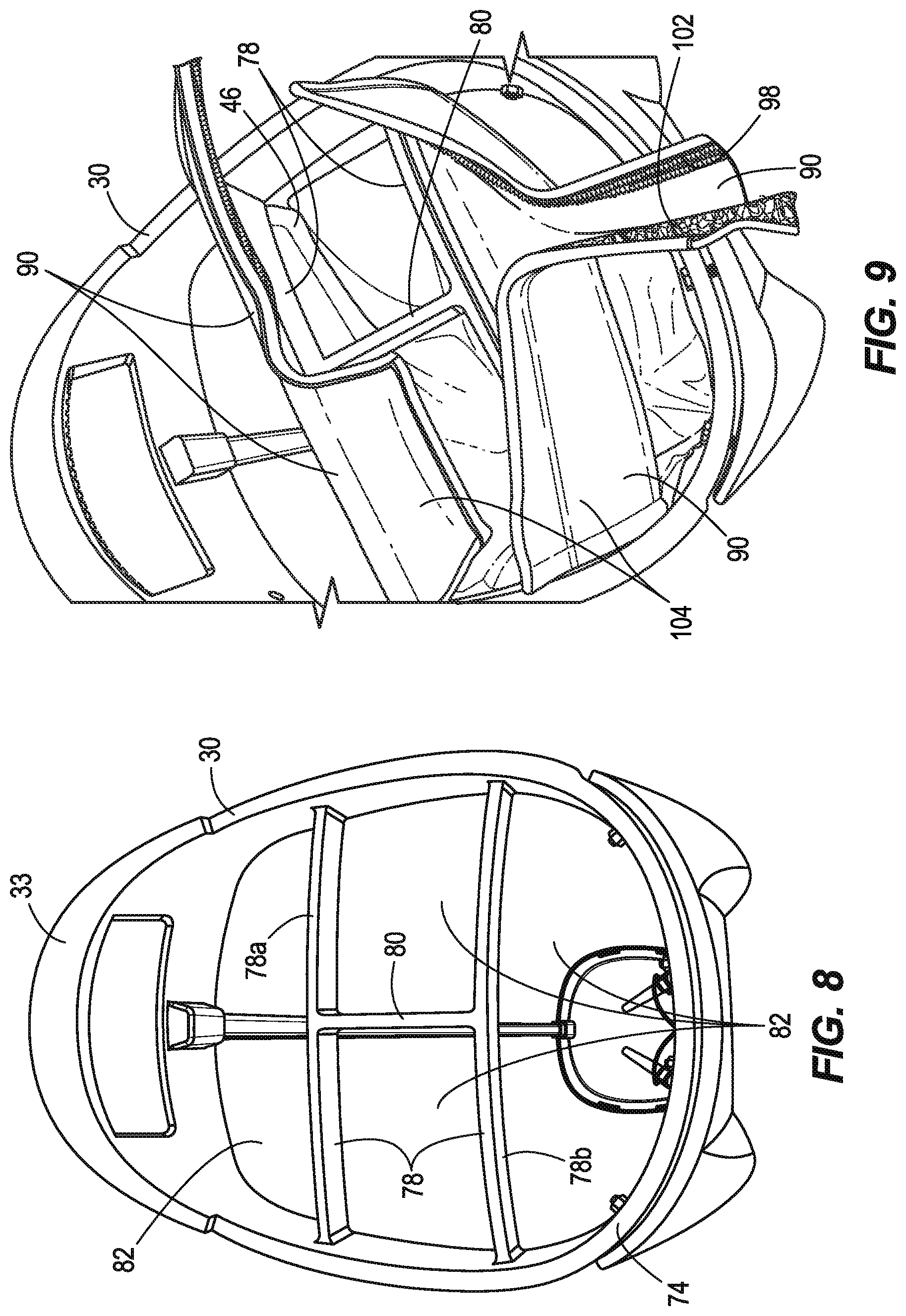 Patent US12508481 Figure 10 – Snap fit golf bag assembly