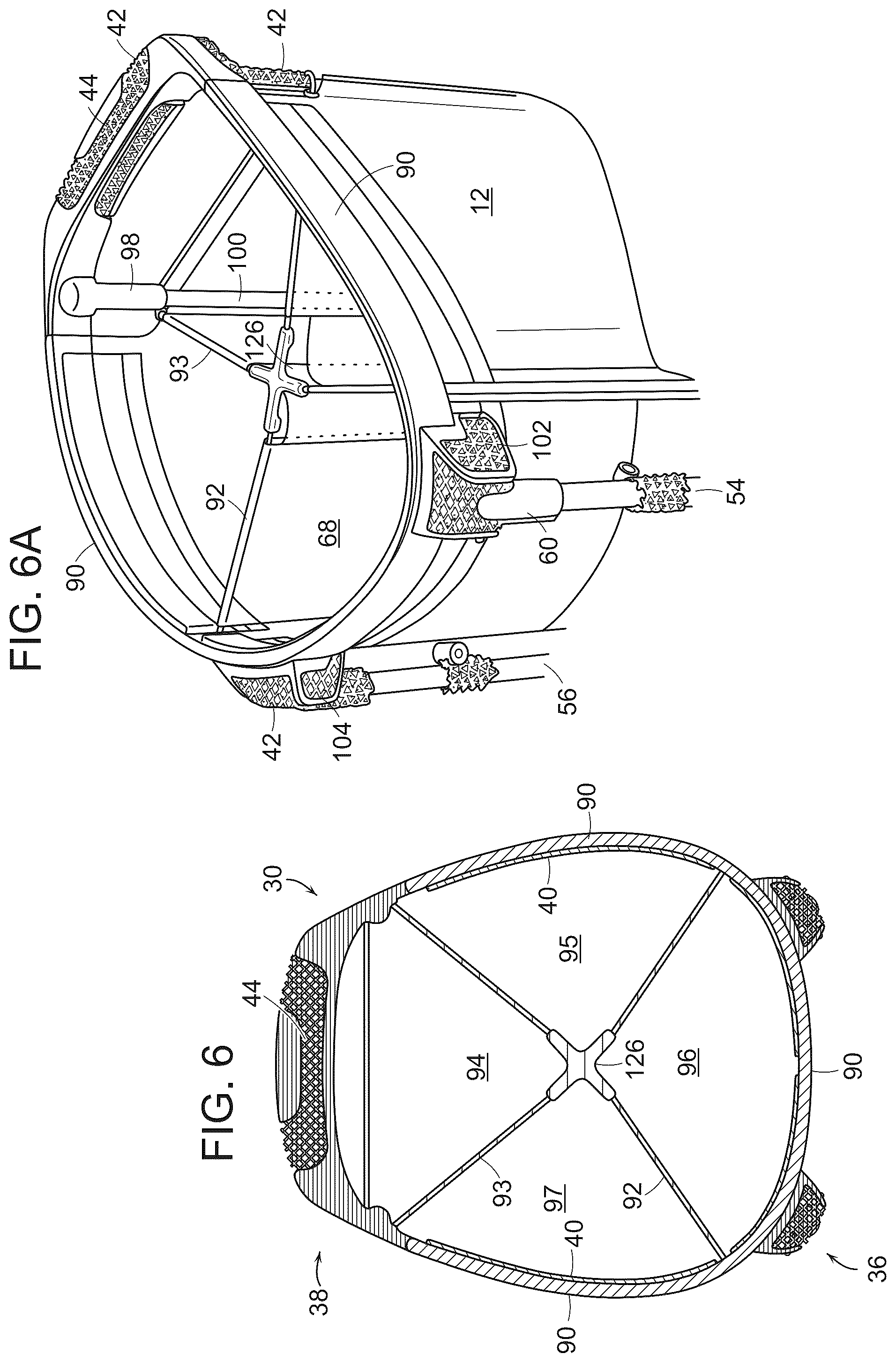 Patent US12508482 Figure 7 – Golf bag having lightweight top frame with three-dimensional printed structures
