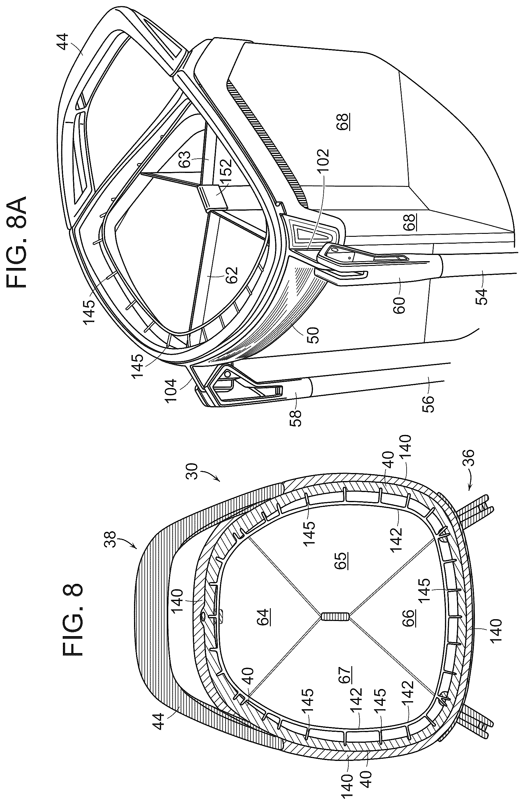 Patent US12508482 Figure 10 – Golf bag having lightweight top frame with three-dimensional printed structures