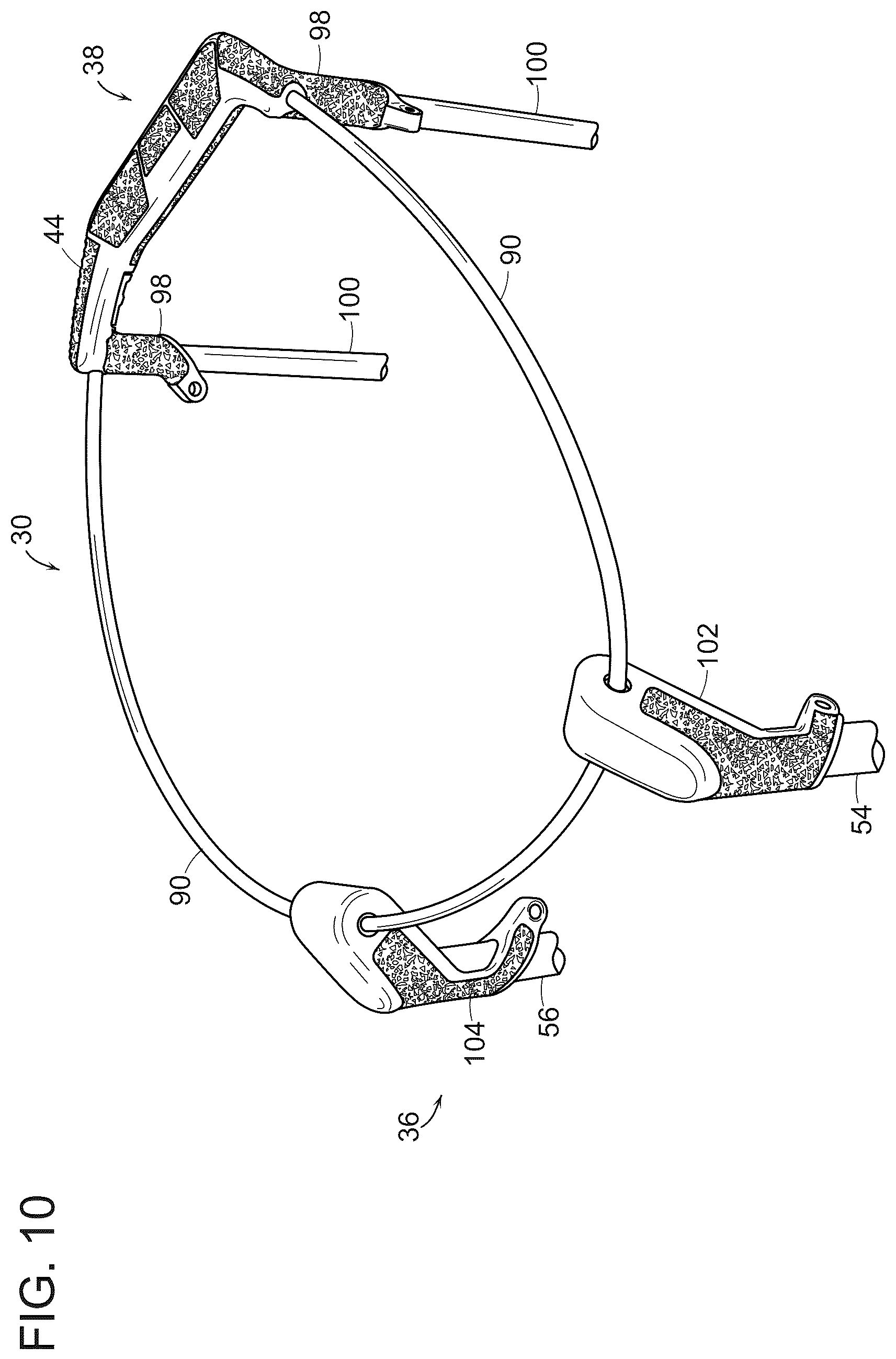 Patent US12508482 Figure 13 – Golf bag having lightweight top frame with three-dimensional printed structures