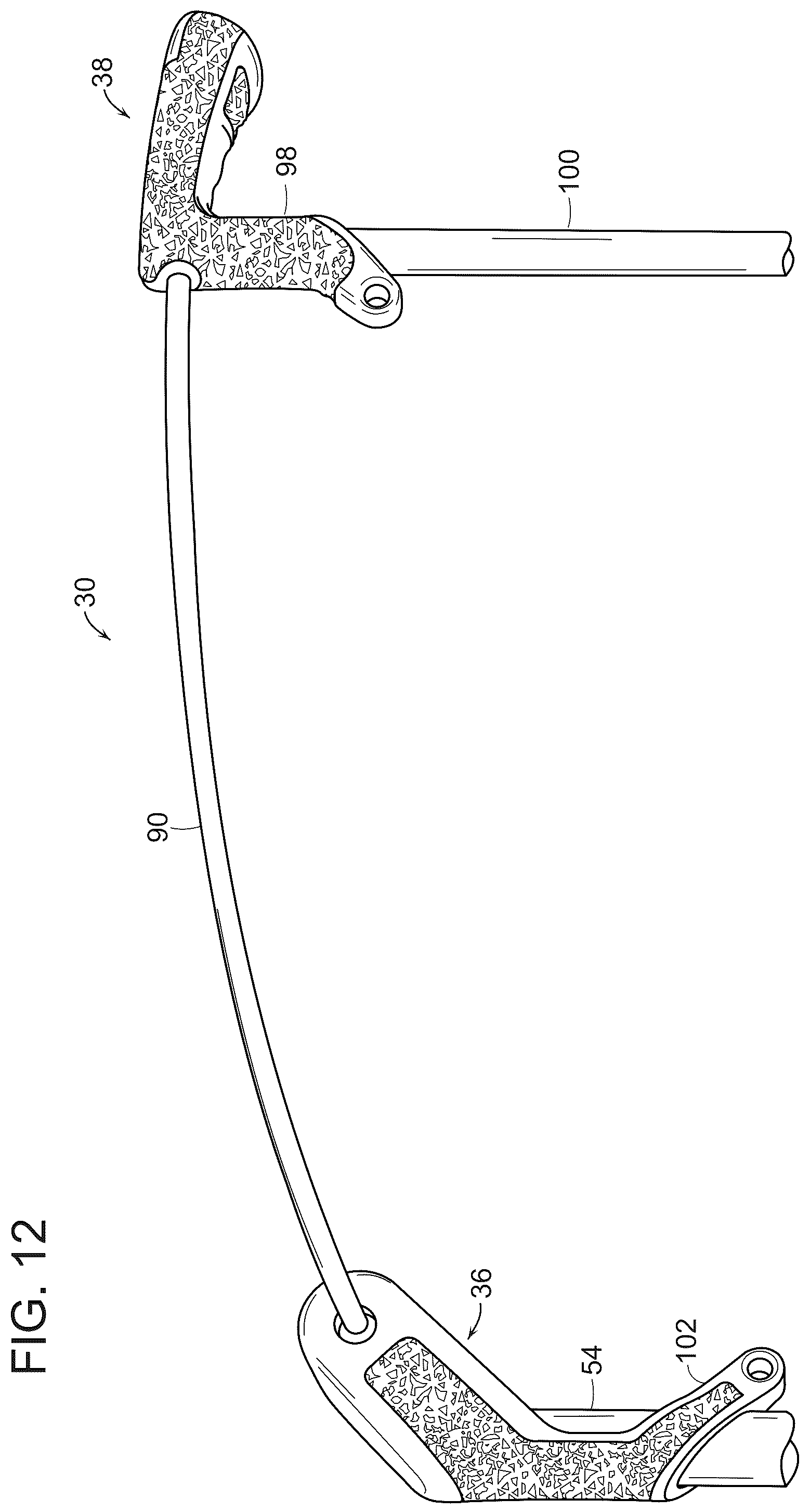 Patent US12508482 Figure 15 – Golf bag having lightweight top frame with three-dimensional printed structures