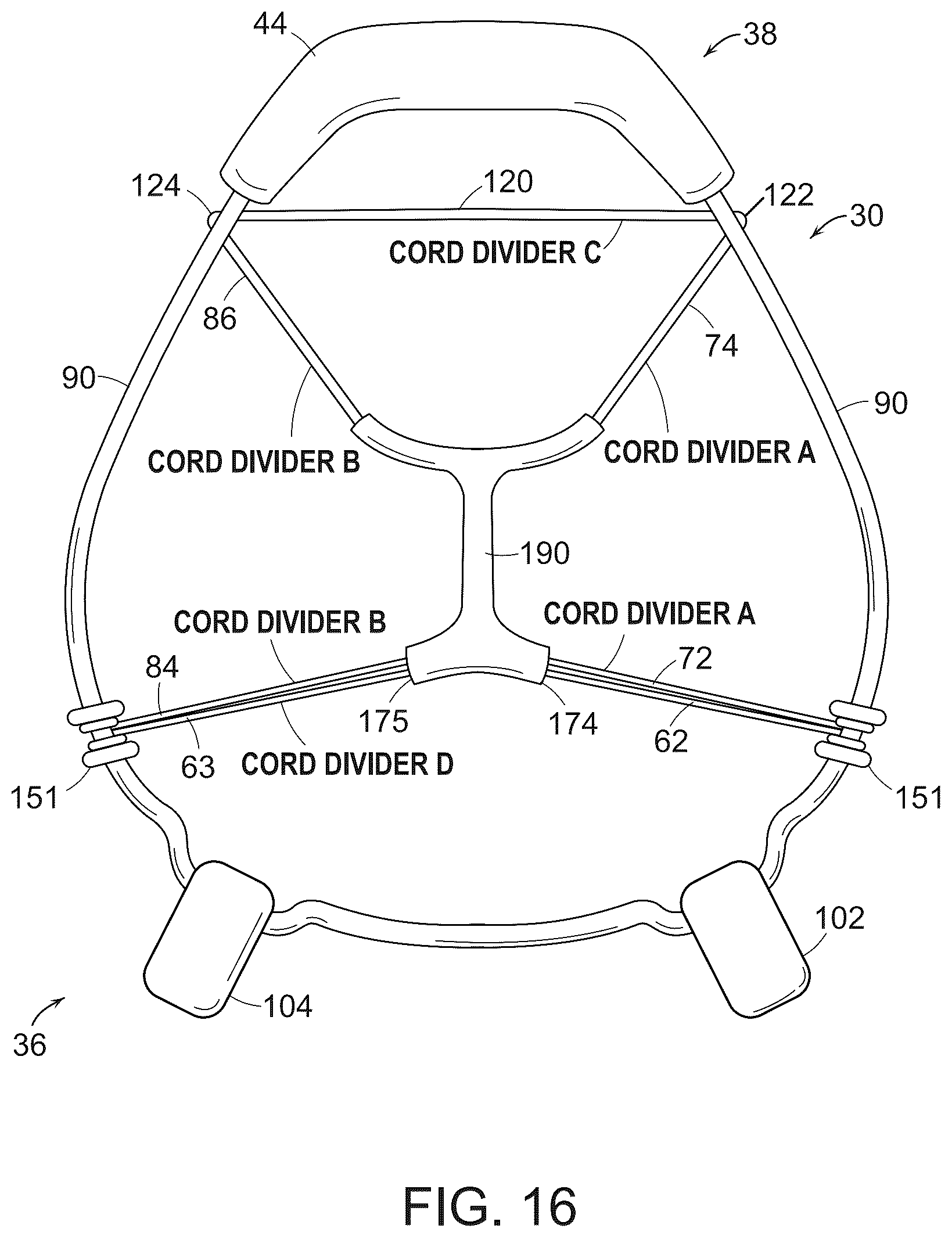 Patent US12508482 Figure 20 – Golf bag having lightweight top frame with three-dimensional printed structures