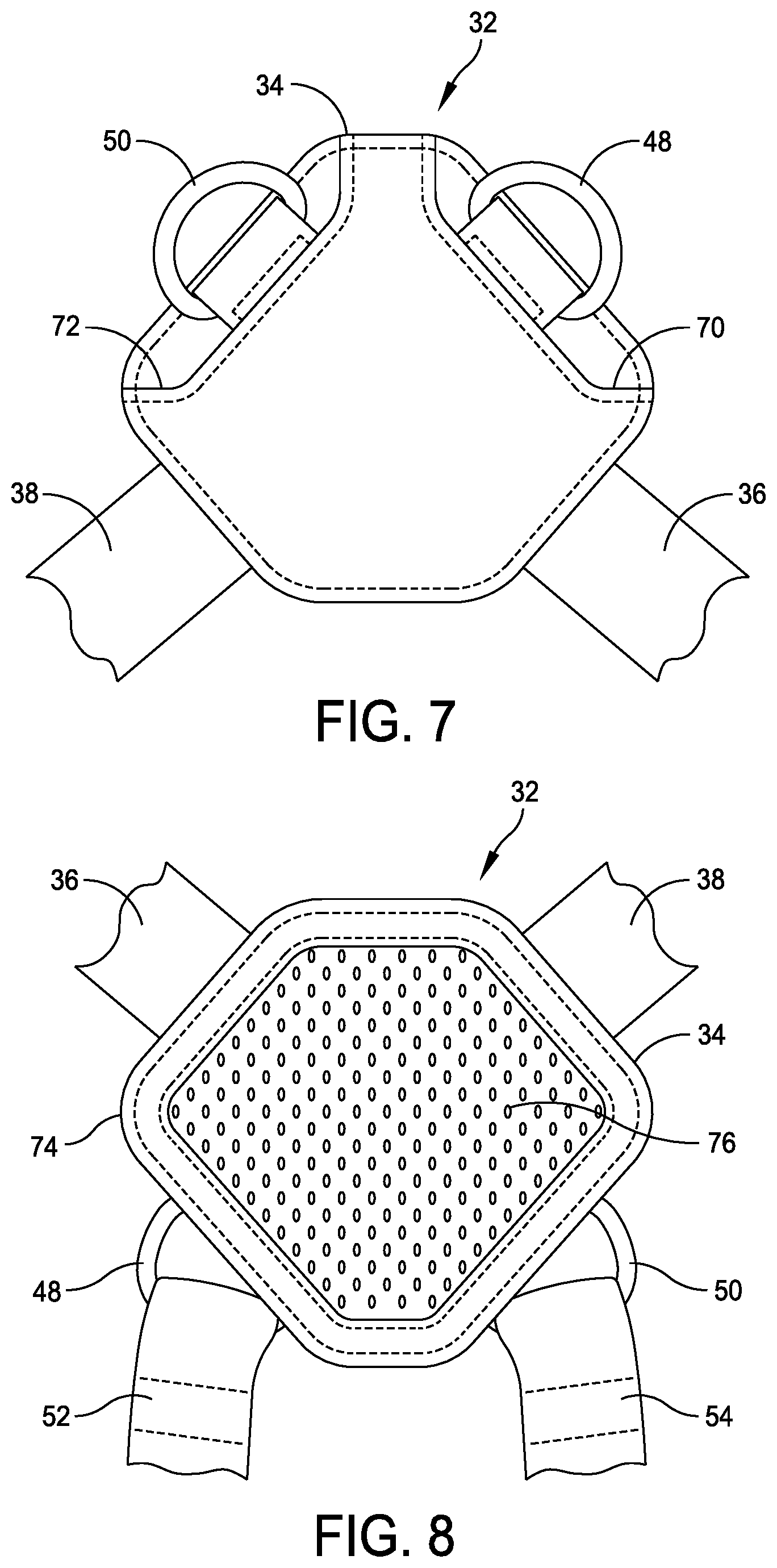 Patent US12508483 Figure 4 – Golf bag shoulder strap system