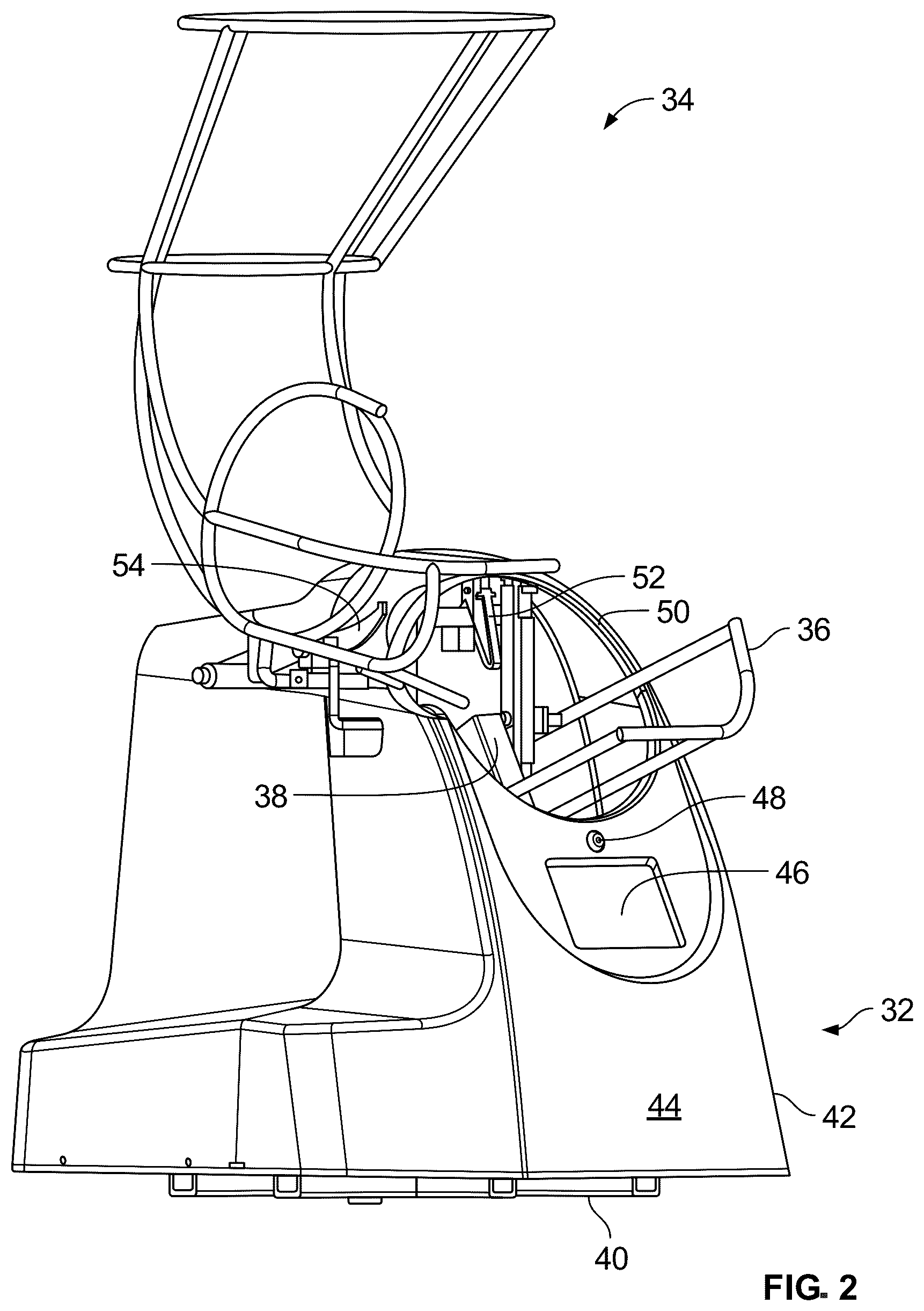 Patent US12508485 Figure 2 – Basketball training system