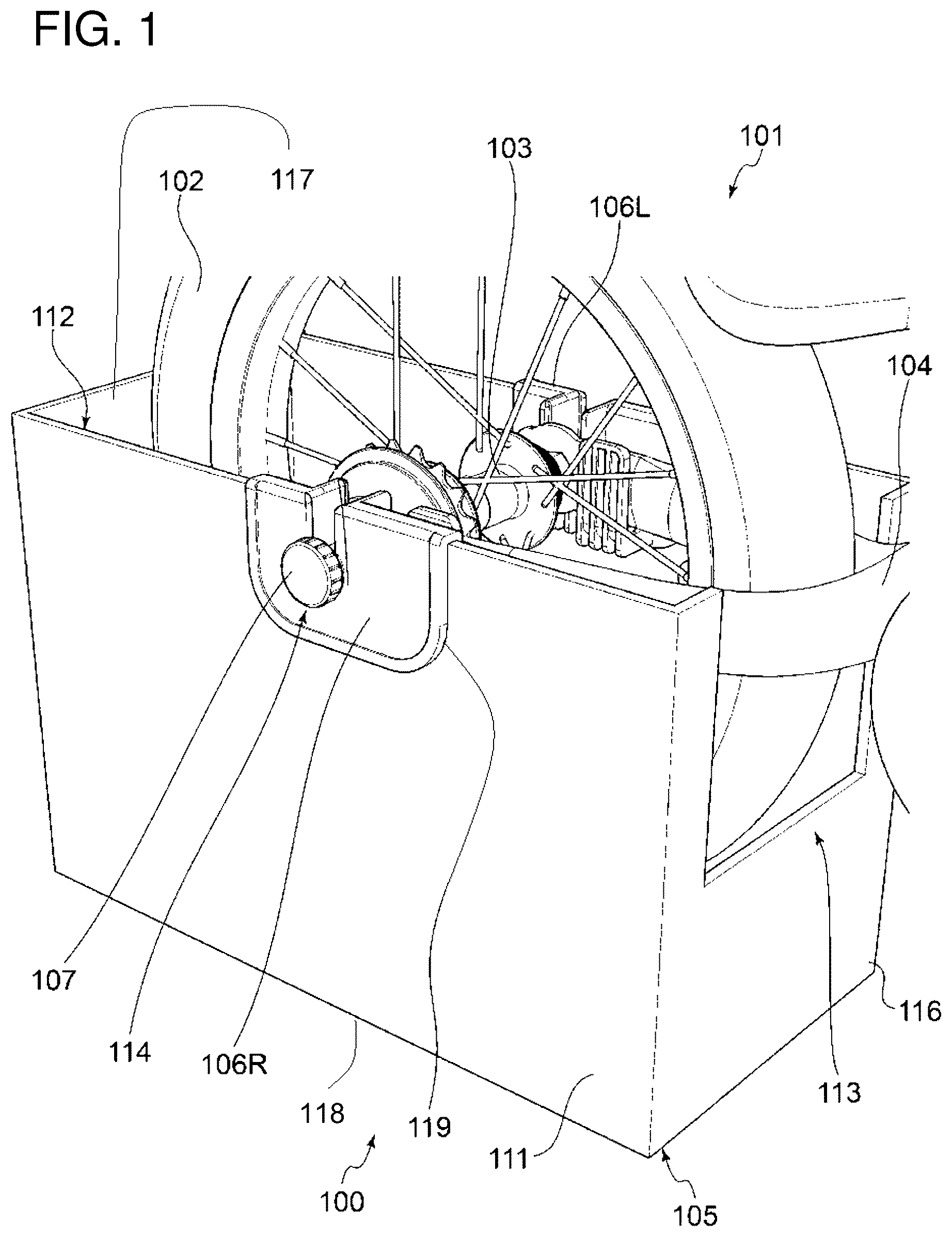Patent US12508486 Figure 1 – Bicycle stand