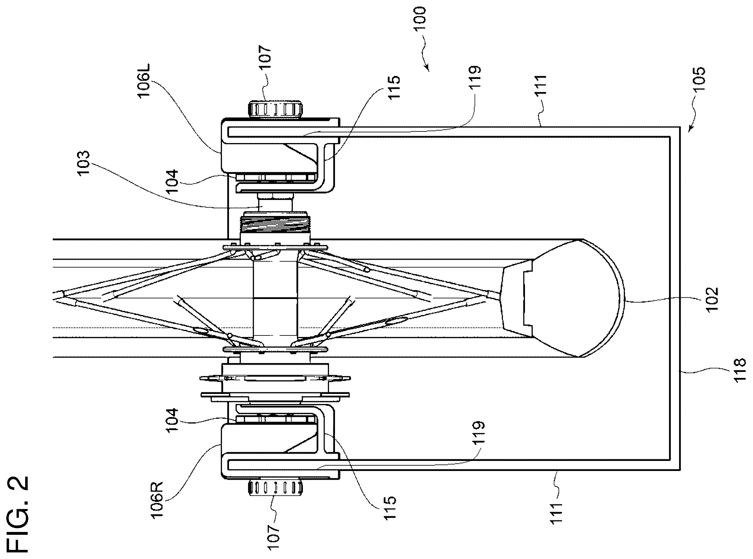 Patent US12508486 Figure 2 – Bicycle stand