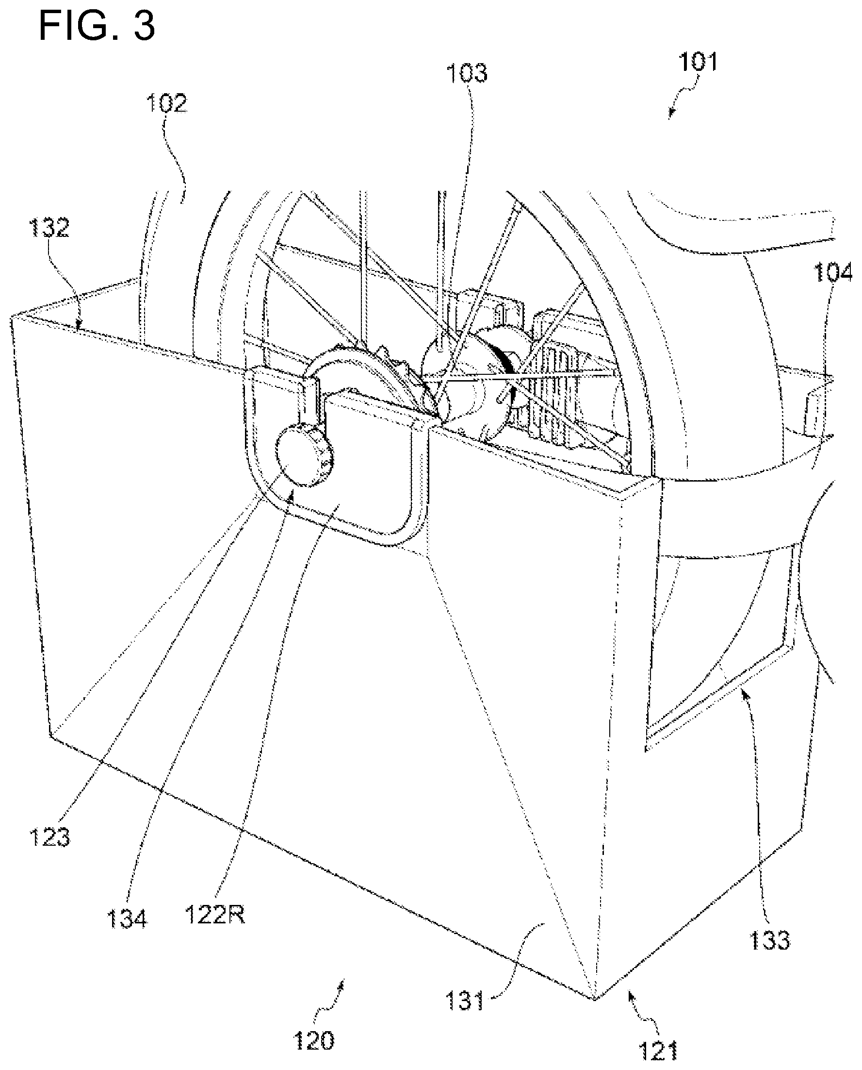 Patent US12508486 Figure 3 – Bicycle stand