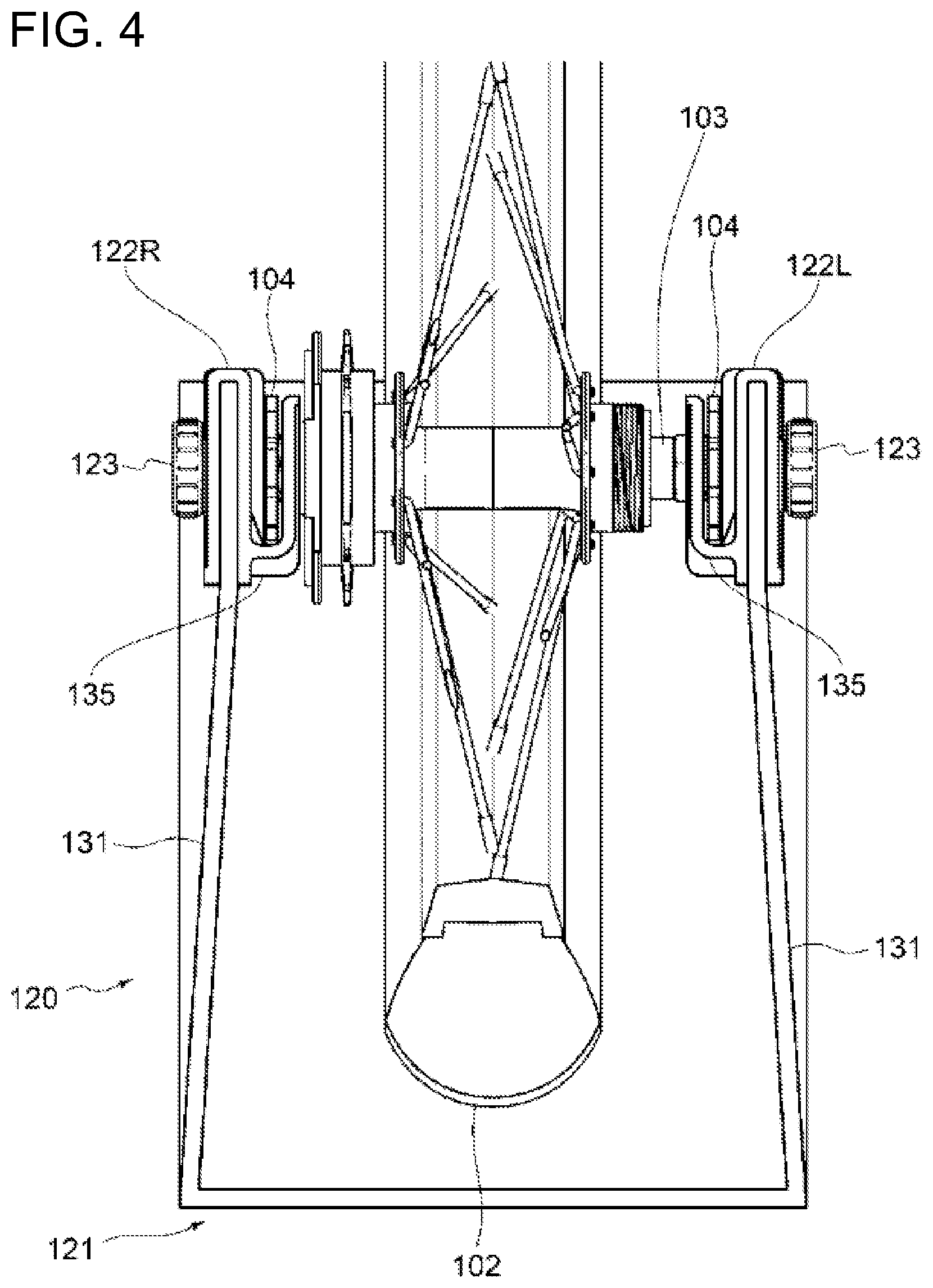 Patent US12508486 Figure 4 – Bicycle stand