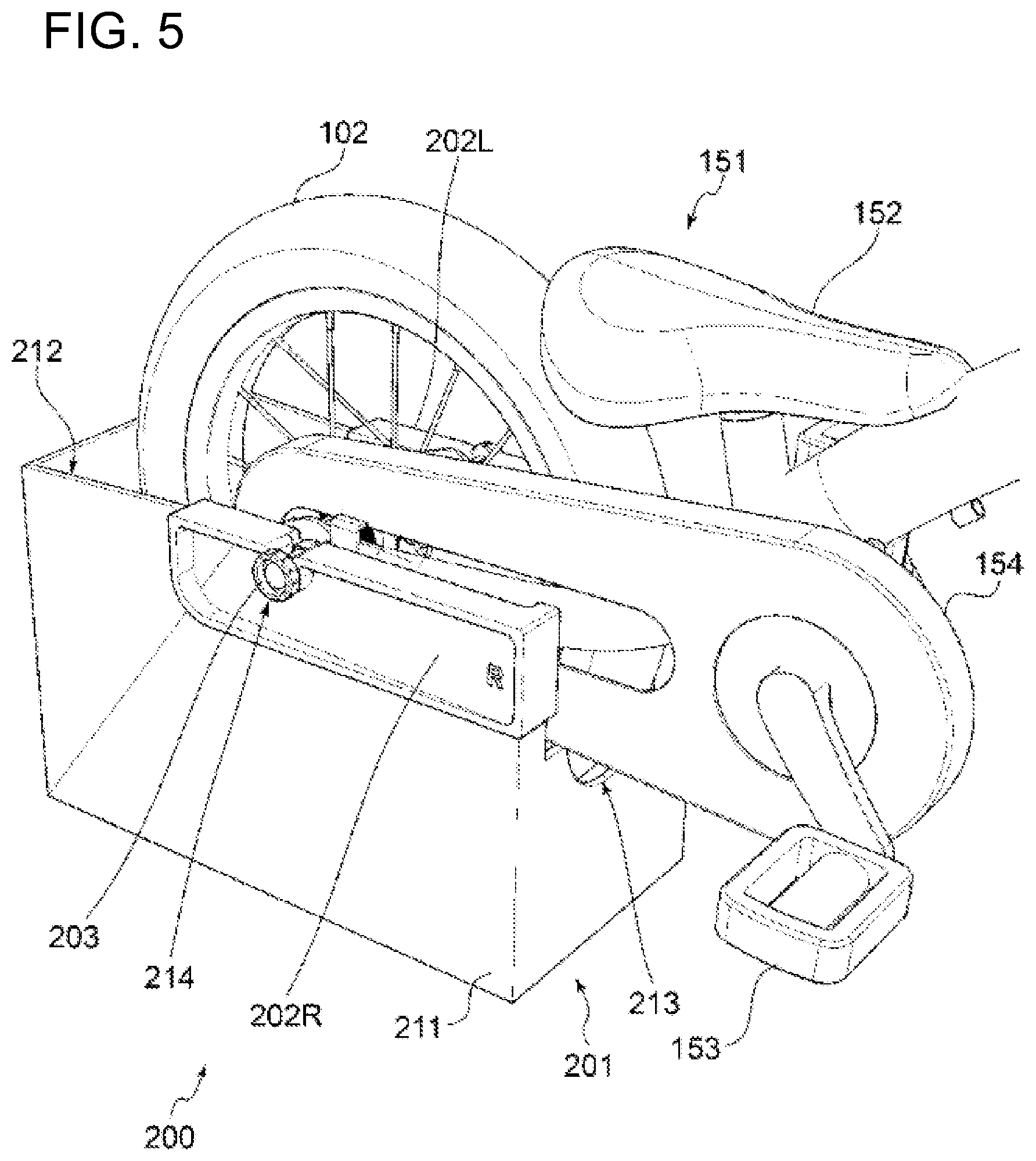 Patent US12508486 Figure 5 – Bicycle stand