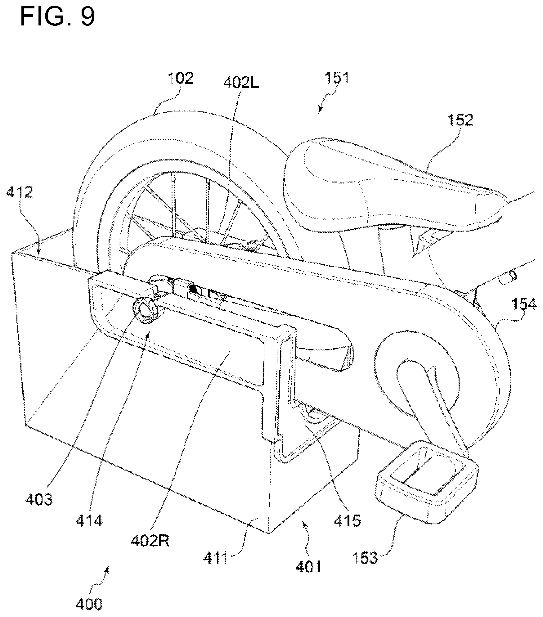 Patent US12508486 Figure 9 – Bicycle stand