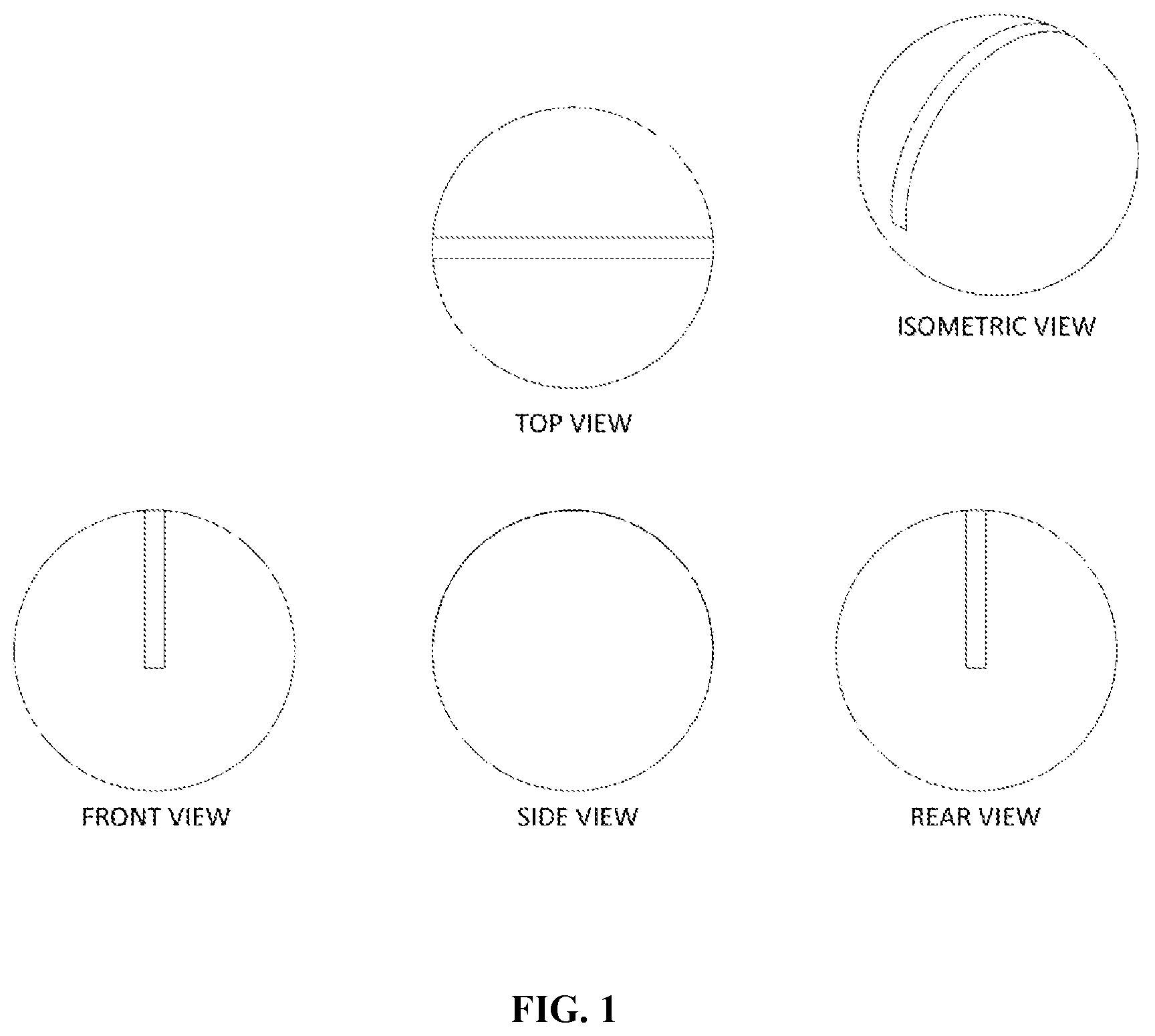 Patent US12508487 Figure 1 – Golf ball having at least one radar detectable mark