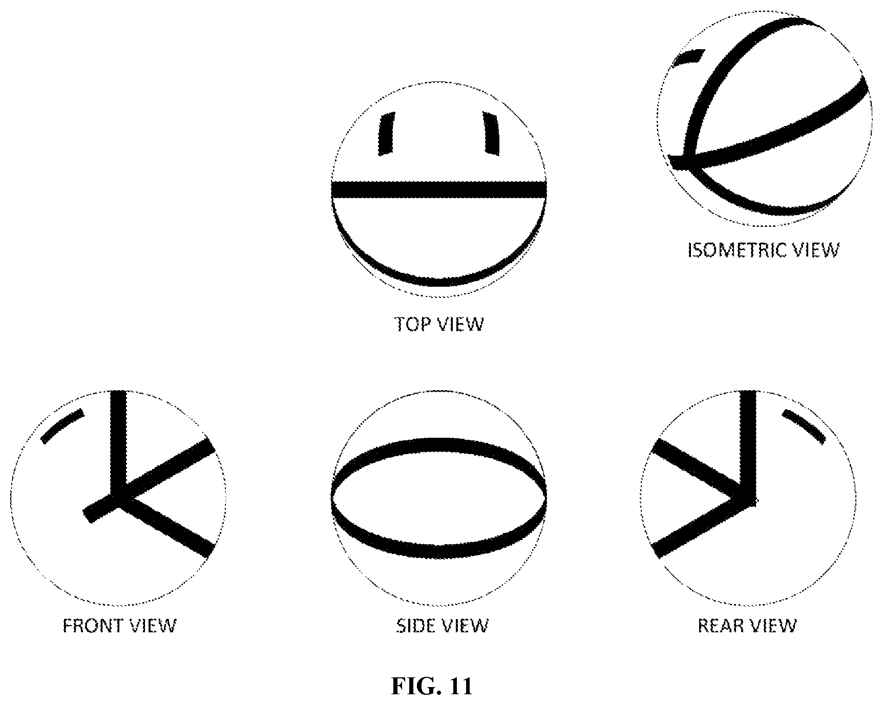 Patent US12508487 Figure 11 – Golf ball having at least one radar detectable mark