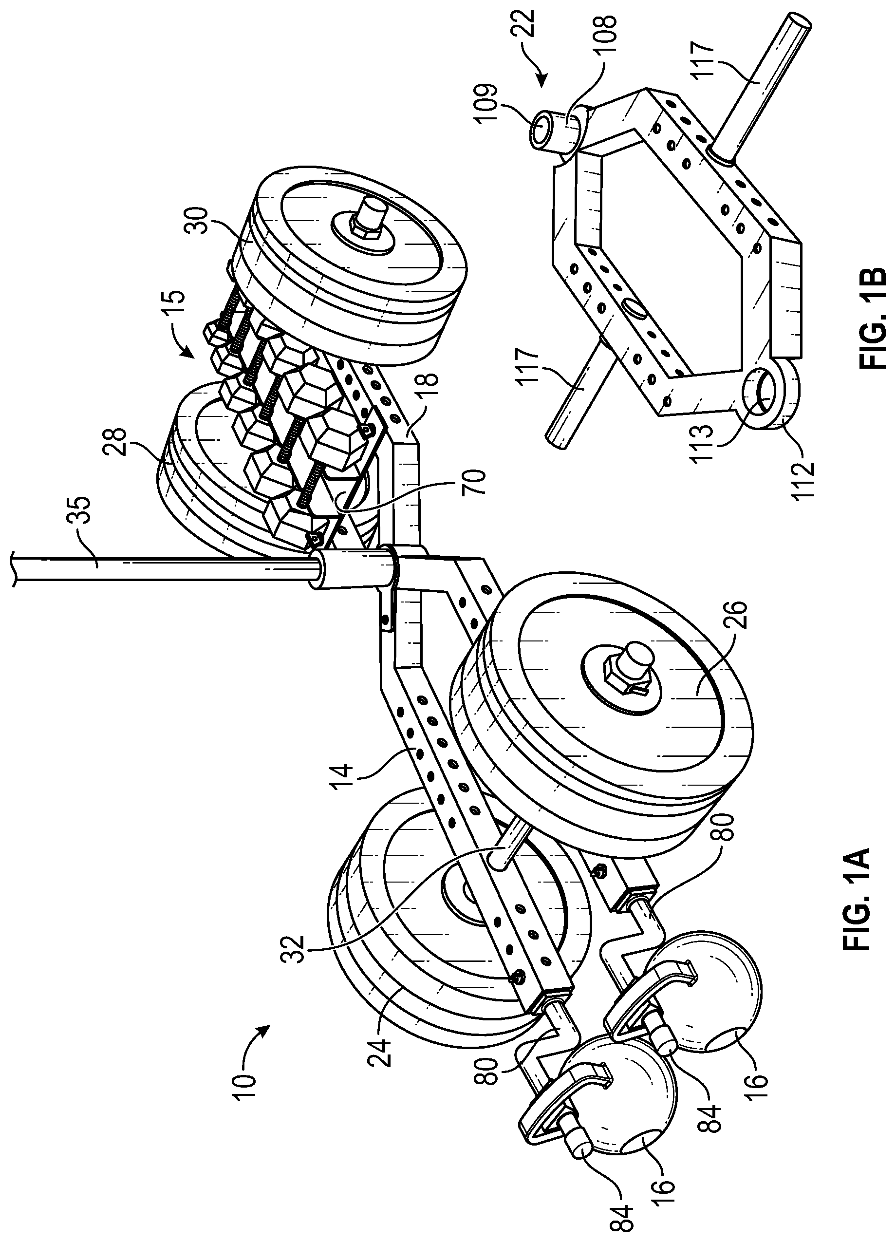 Patent US12508489 Figure 1 – Exercise equipment storage and transport