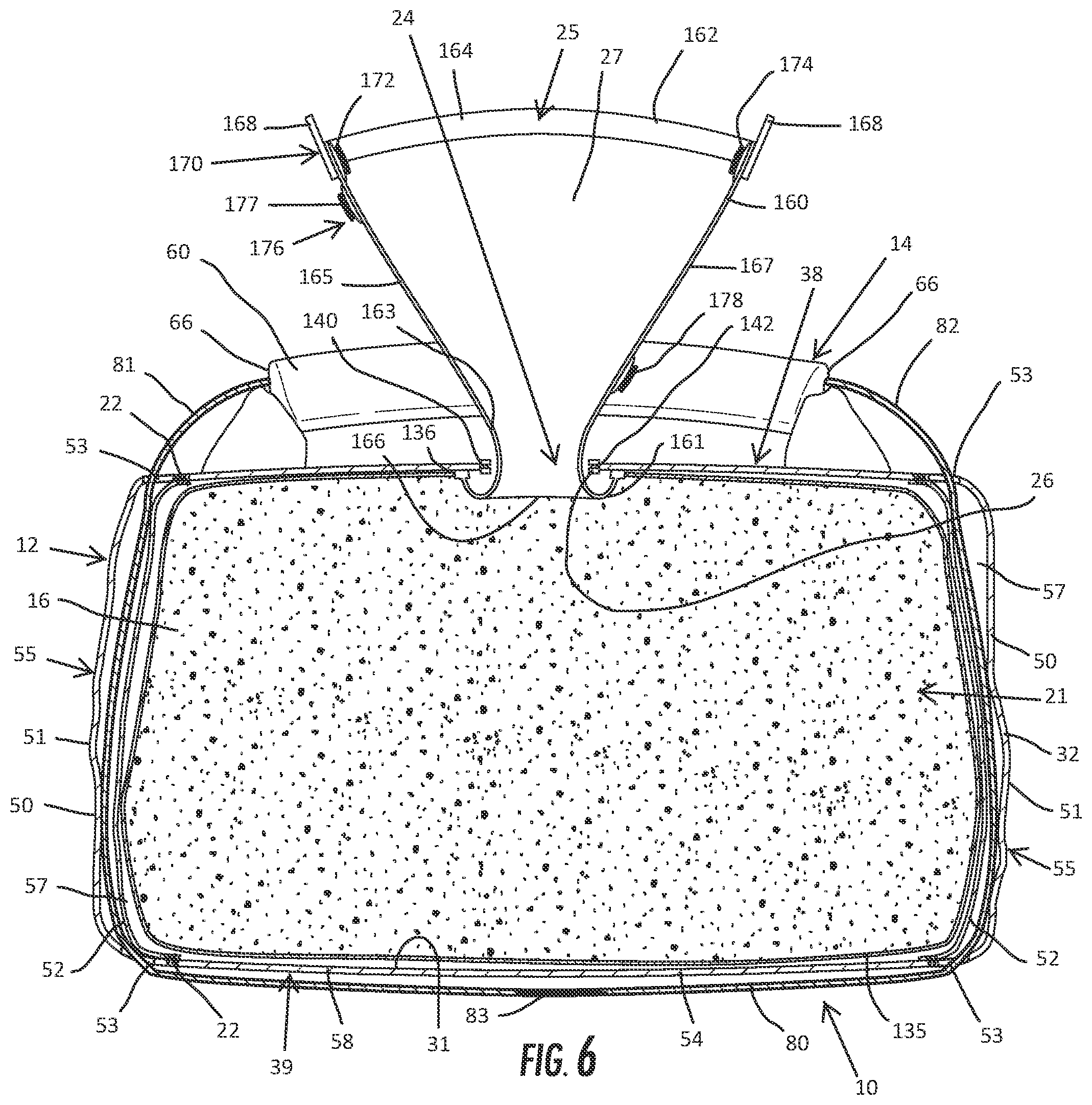Patent US12508490 Figure 4 – Weighted bag and shell for holding one or more weighted articles