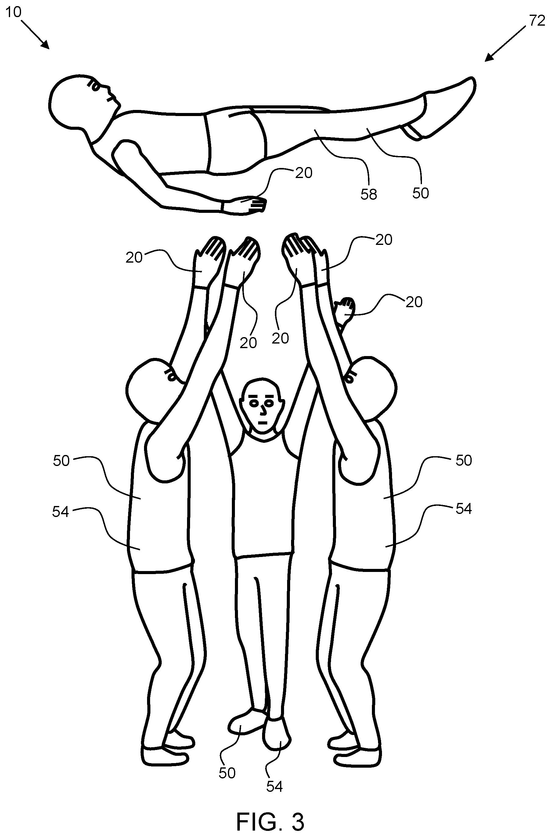 Patent US12508492 Figure 3 – Cheerleading training system